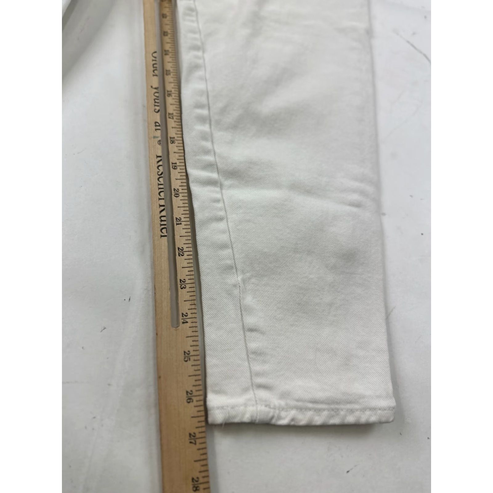 Vintage BonJour Jeans Womens 8 White Denim 5-Pocket High Rise Skinny Ankle Zip Regular Mens Womens Girls etc Size 30" / US 8 / IT 44 - 7 Thumbnail