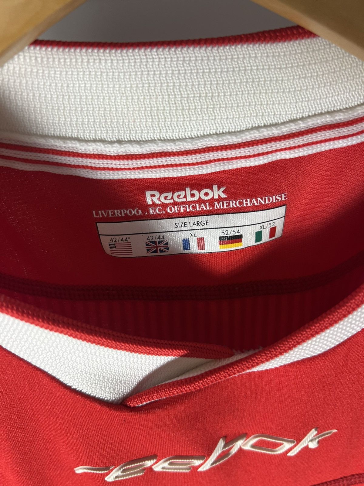 Reebok VINTAGE REEBOK FC LIVERPOOL ENGLAND SOCCER JERSEY RETRO 90s Size US XL / EU 56 / 4 - 12 Thumbnail