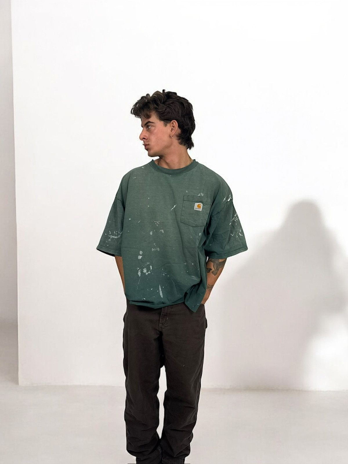 Carhartt × Vintage Faded Carhartt Tee Size US XL / EU 56 / 4 - 7 Thumbnail