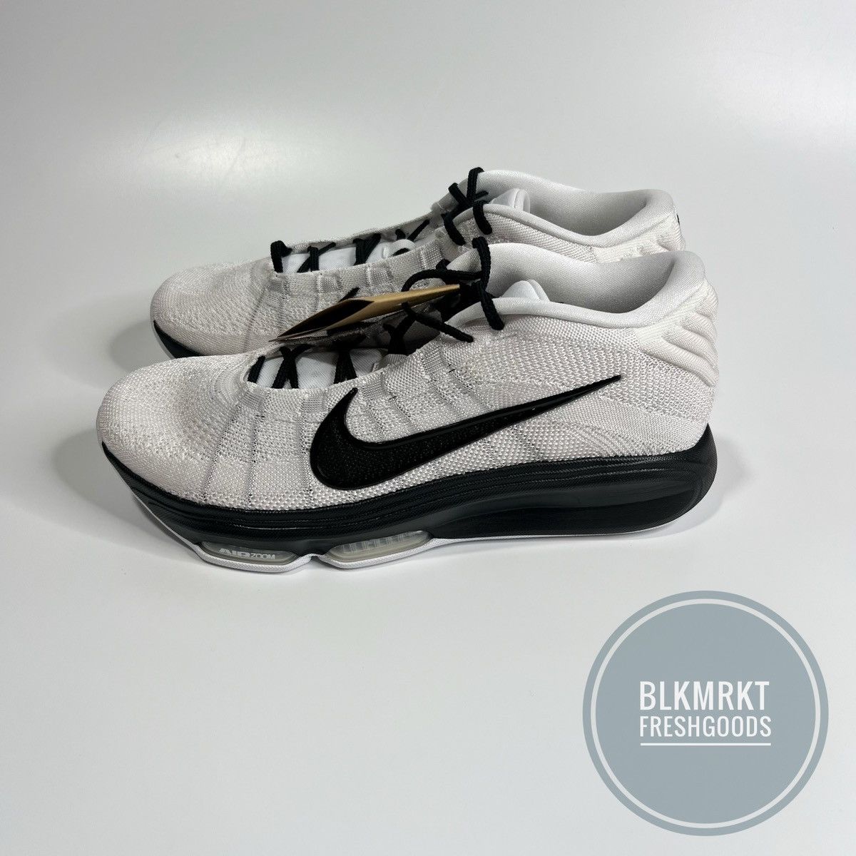 Nike Air Zoom GT Hustle 3 TB Promo Black White Basketball Men Size 7.5 Nike Nike Air Zoom GT Hustle 3 Promo Basketball White Black  main image 4