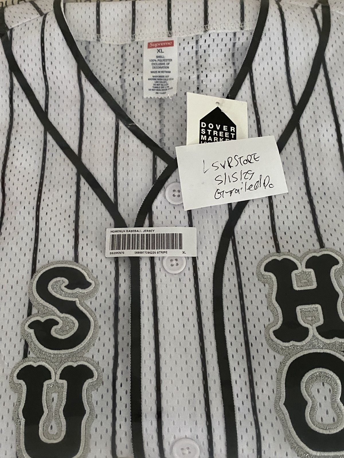 トップス SUPREME HOMERUN Baseball Jersey Stripe L Buy Supreme x Homerun Baseball Jersey 'Stripe' - SS25KN70