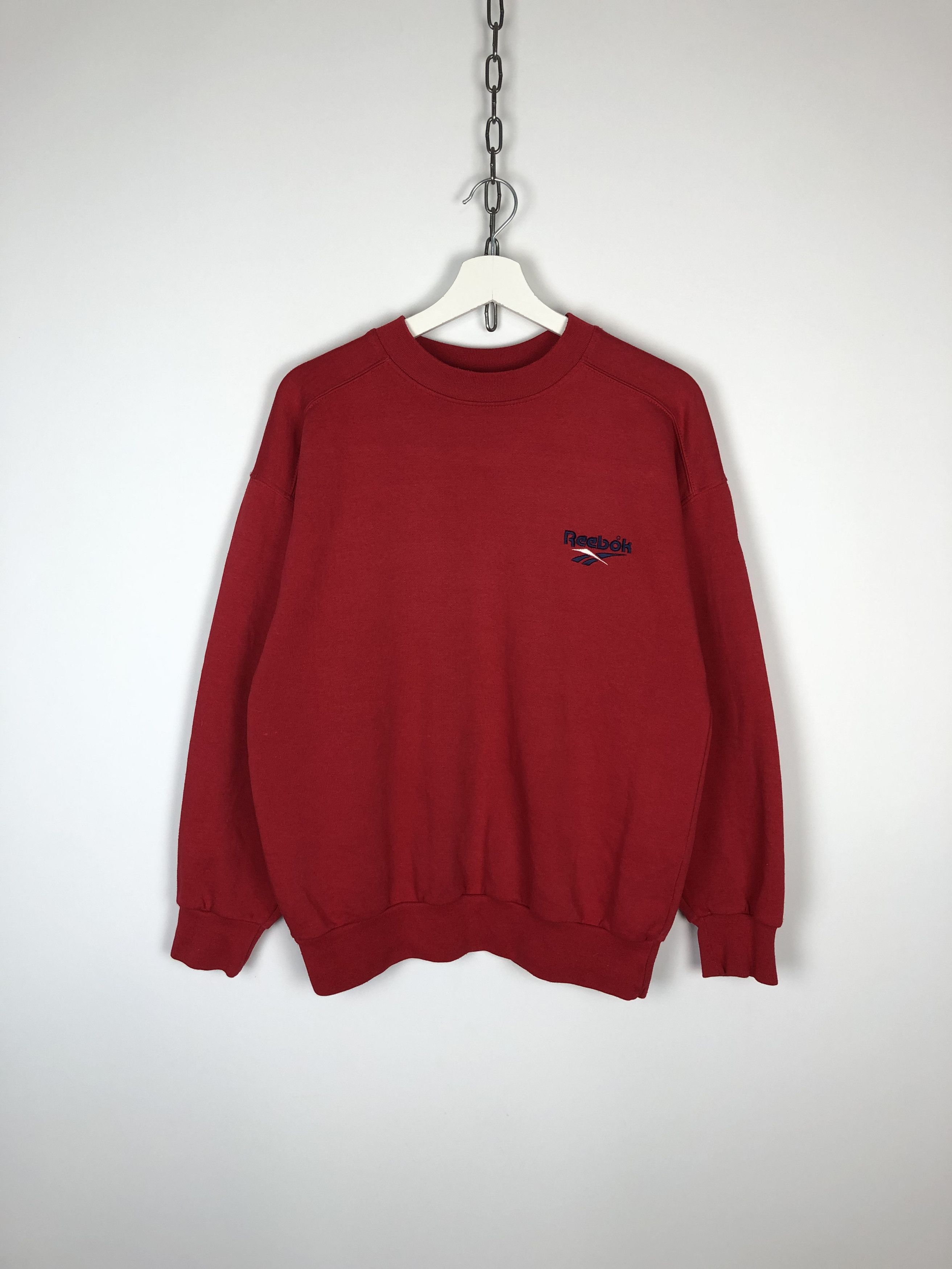 Reebok Reebok Vintage Sweathsirt Crewneck Logo Red size S Size US S / EU 44-46 / 1 - 1 Thumbnail