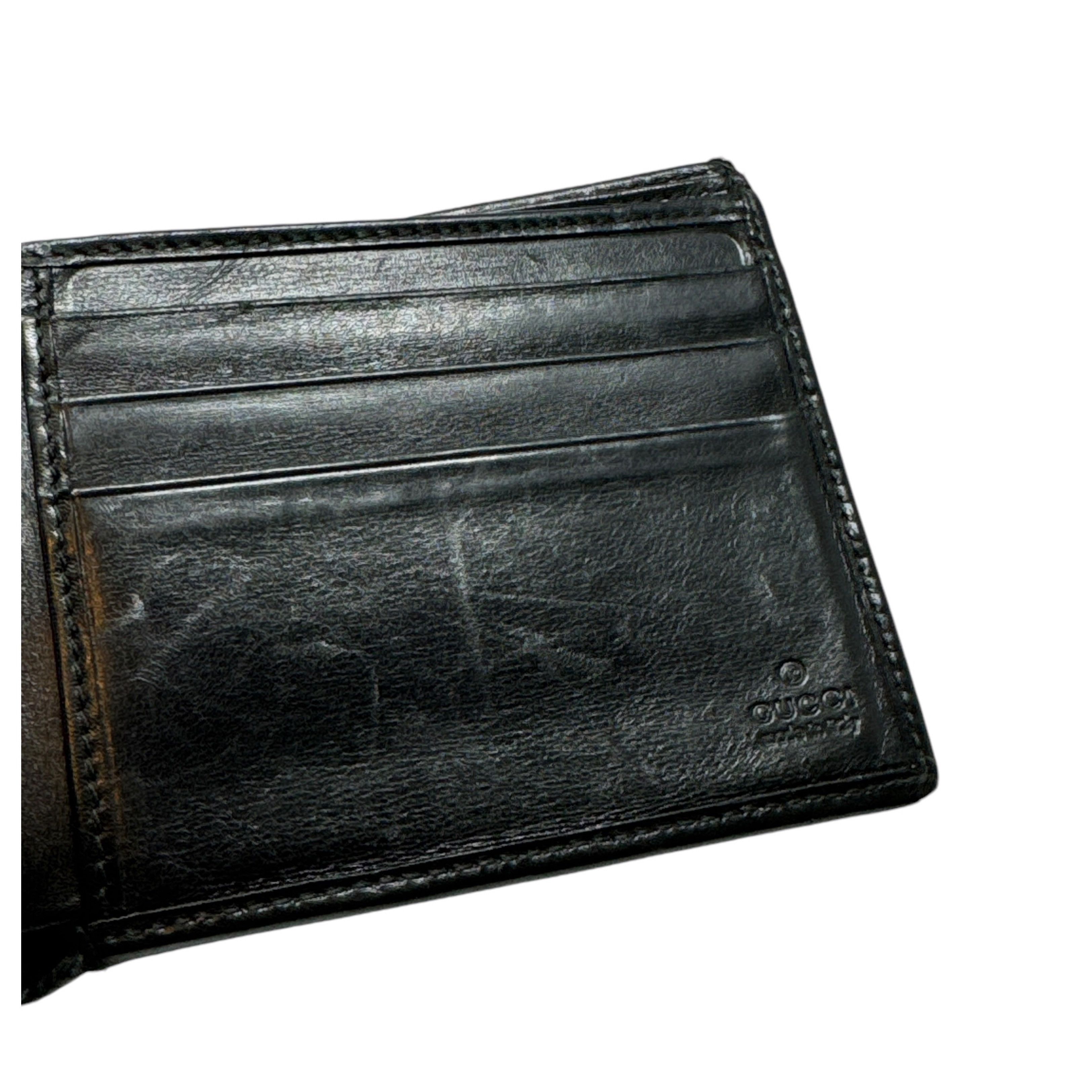 Gucci Gucci GG Canvas Leather Bifold Wallet Size ONE SIZE - 5 Thumbnail