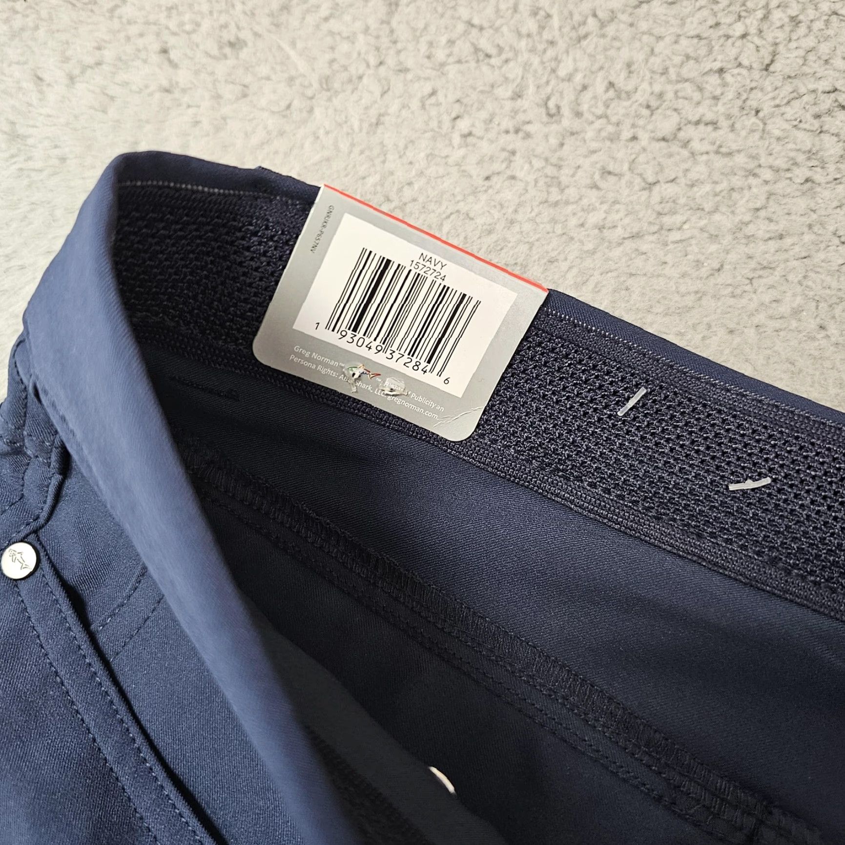Vintage Greg Norman Pants Mens 34x30 Navy Stretch 5 Pocket Golf Chino Tech Casual Size US 34 / EU 50 - 3 Thumbnail