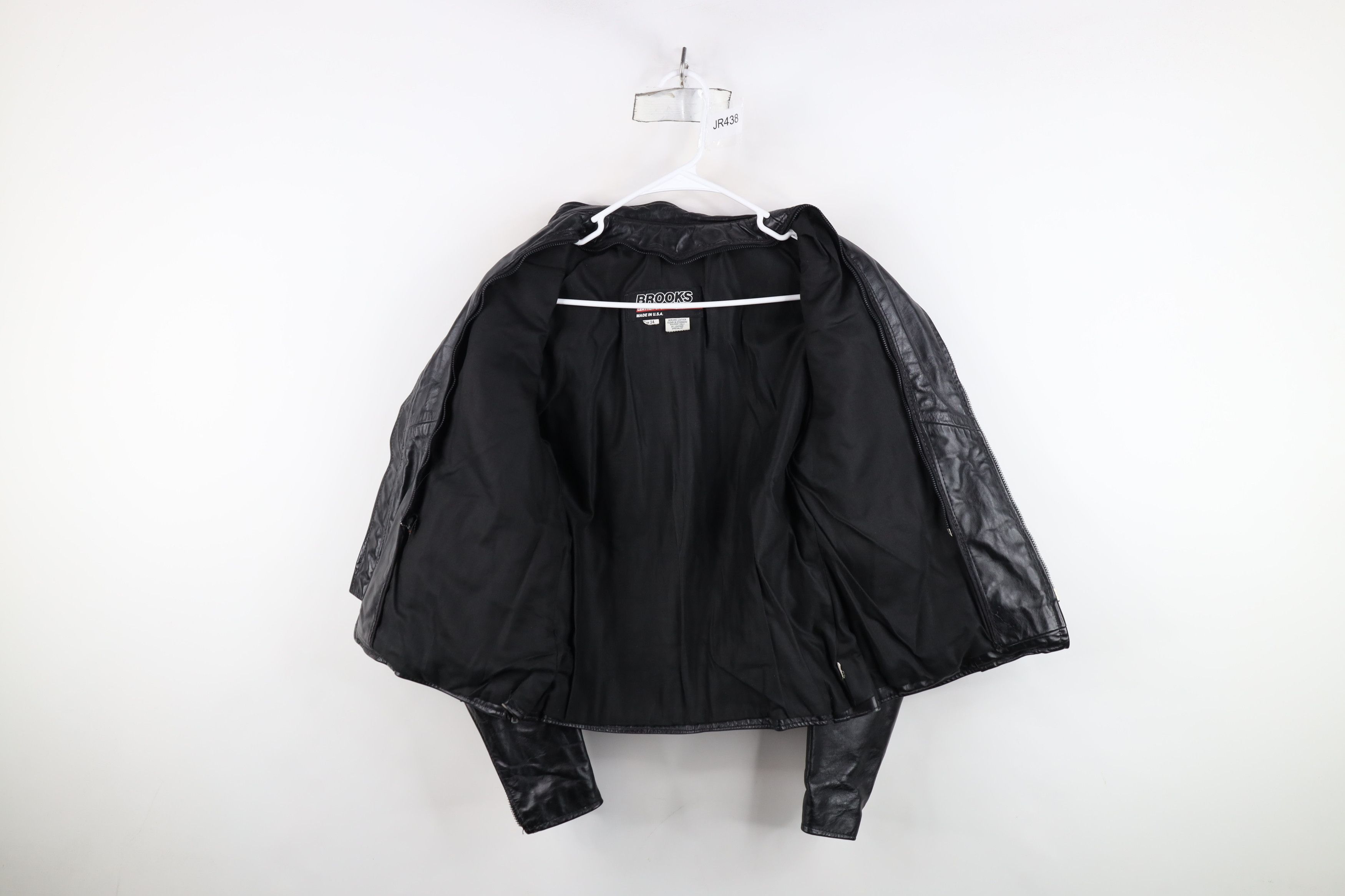 Vintage Vintage 60s Brooks Leather Cafe Racer Bomber Jacket USA Size US M / EU 48-50 / 2 - 9 Thumbnail
