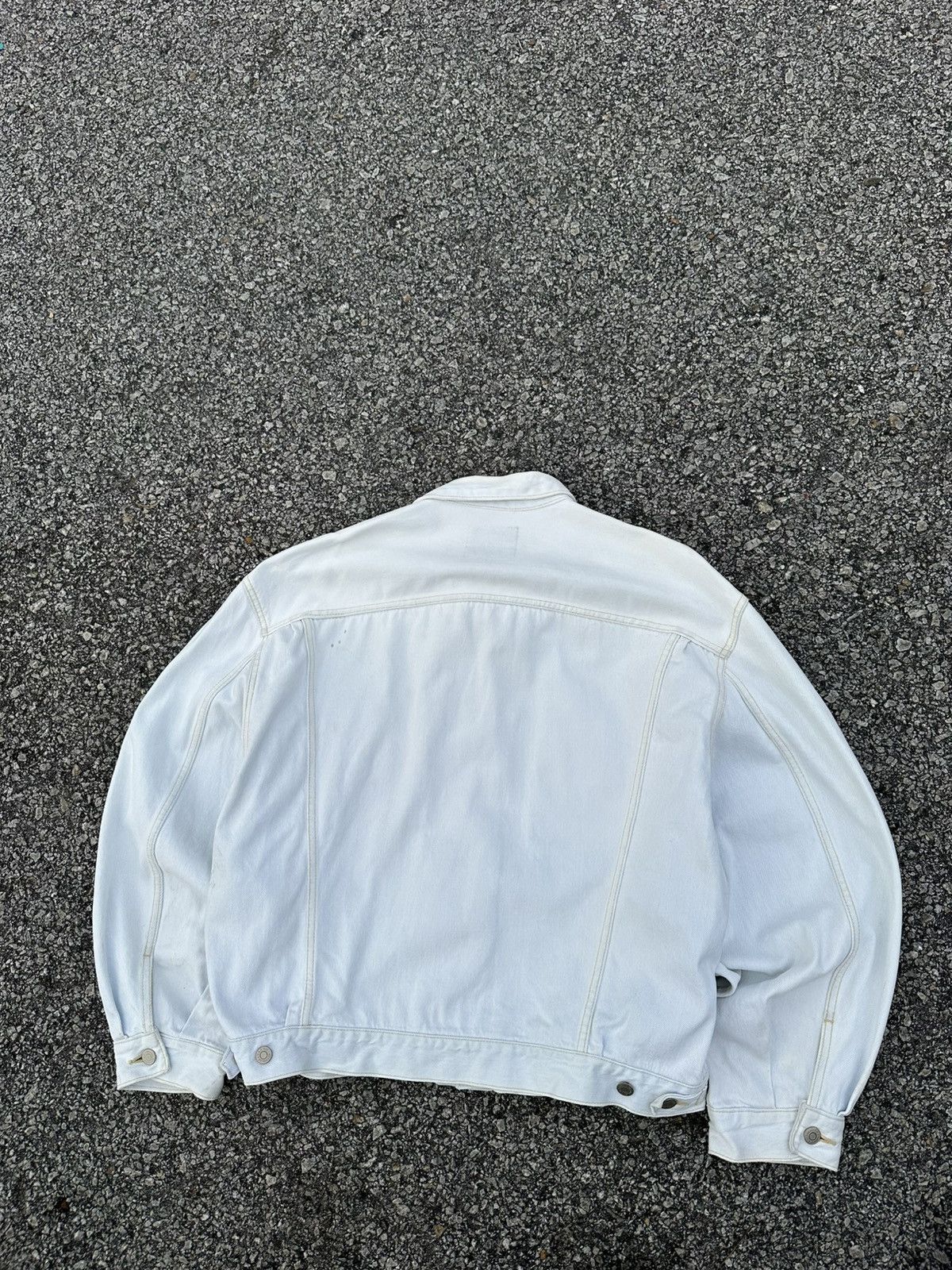Wrangler 👹Vintage Wrangler White Trucker Jacket Size US L / EU 52-54 / 3 - 9 Thumbnail