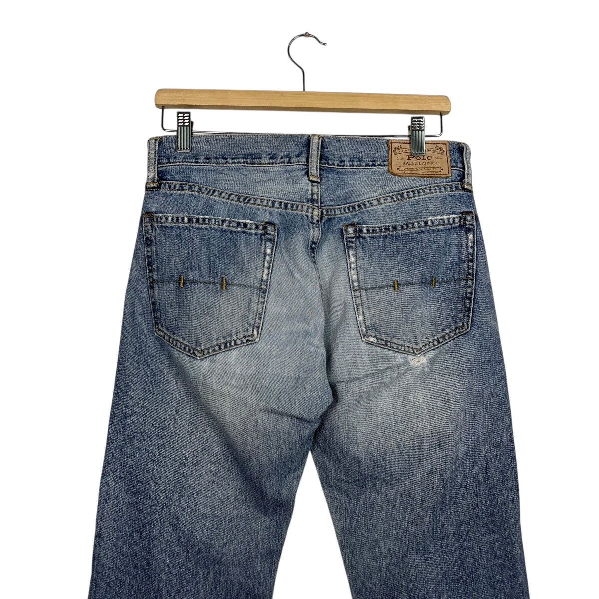 Polo Ralph Lauren Vintage Polo Ralph Lauren Distressed Denim Jeans Size 31" - 9 Thumbnail