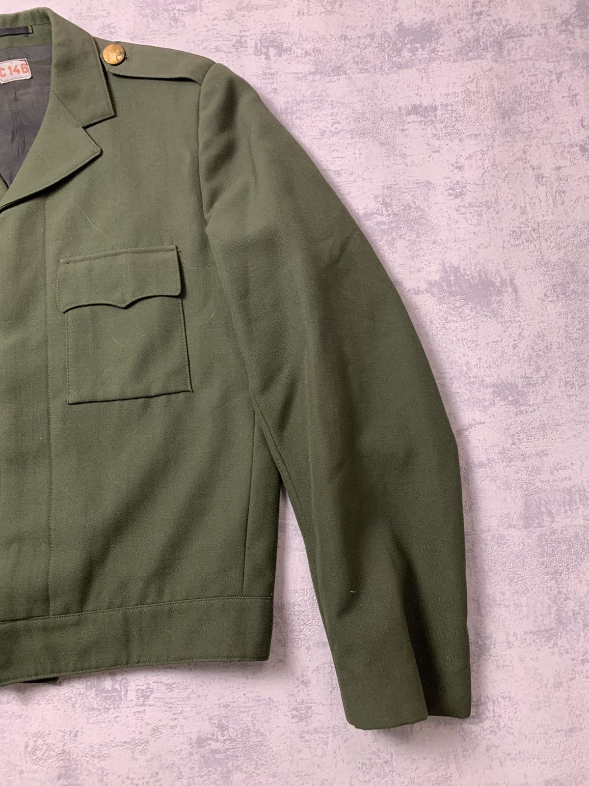 Vintage 80s Cropped Swedish Army Jacket Boxy Vintage Y2K Size US M / EU 48-50 / 2 - 4 Thumbnail