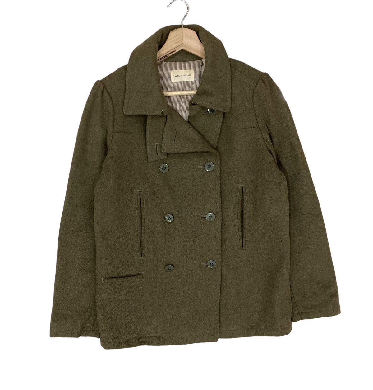 Tsumori Chisato 🇯🇵TSUMORI CHISATO PEACOT WOOL DOUBLE BREASTED JACKET Size S / US 4 / IT 40 - 1 Thumbnail