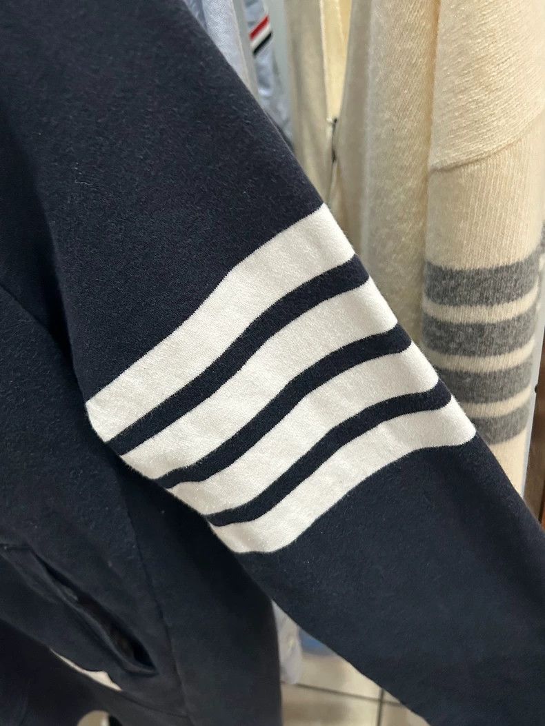 Thom Browne thom browneClassic four-stripe blue hooded jacket 2503-Nex Size US XXL / EU 58 / 5 - 5 Thumbnail