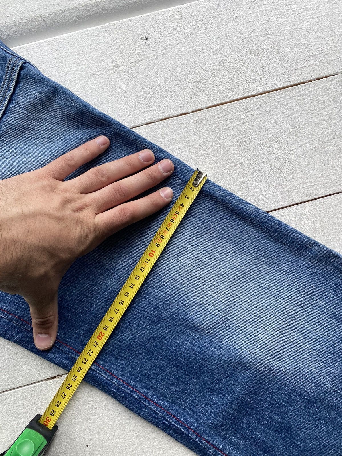 Diesel × Vintage 🔥Diesel Distressed Dirty Flared Bootcut Bell Blue Jeans y2k Size 32" / US 10 / IT 46 - 15 Thumbnail