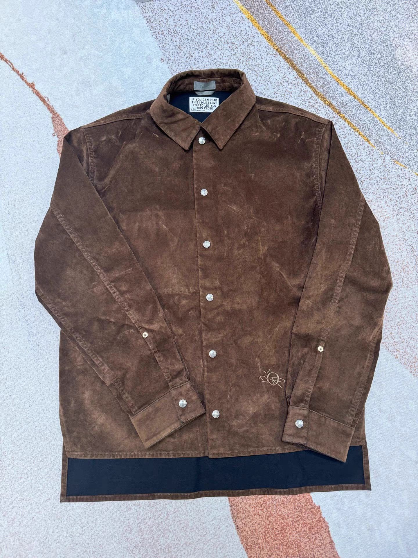 Dior Brown Long-Sleeve Button-Up Shirt M Size US M / EU 48-50 / 2 - 1 Thumbnail