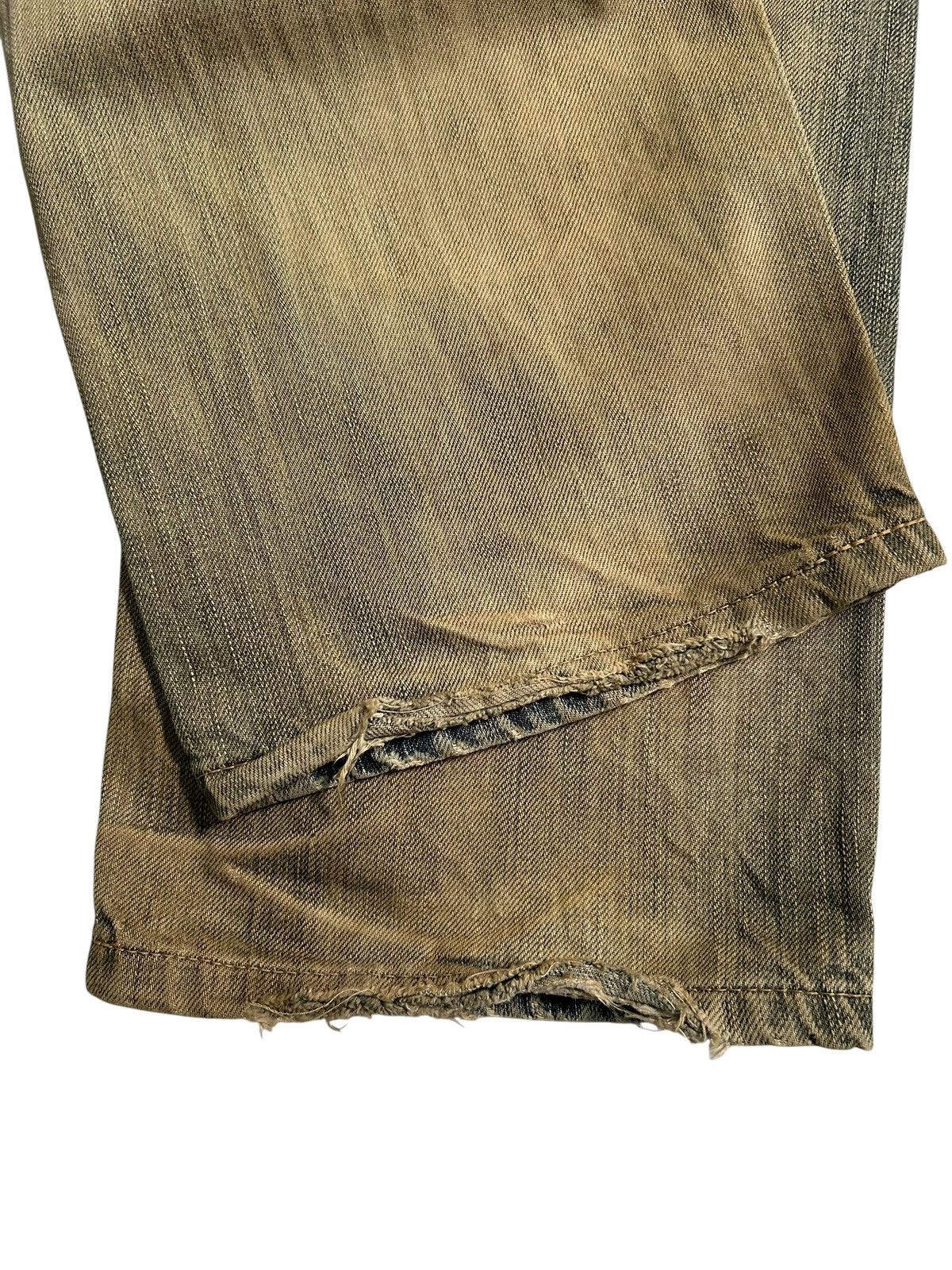 Kapital Vintage Edwin 503 RUSTY MUD WASH Distressed Denim Jeans 🎌☠️ Size US 34 / EU 50 - 15 Thumbnail
