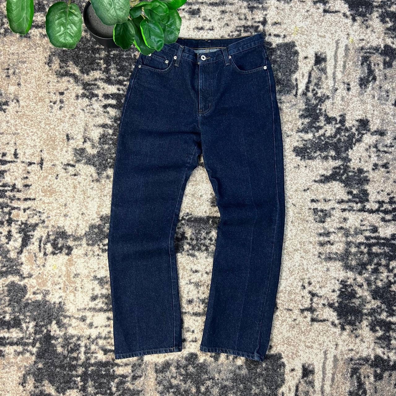Levi's 514 Levis Vintage Y2K Navy Blue Denim Jeans Streetwear Style Size US 33 - 2 Thumbnail