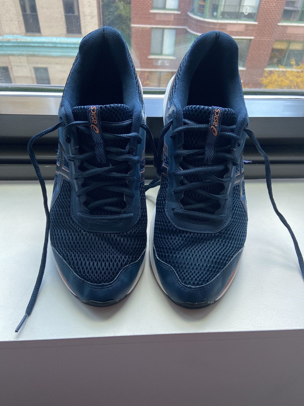 Asics Asics Kabuki marine blue with orange details, size 11.5 Size US 11.5 / EU 44-45 - 2 Thumbnail