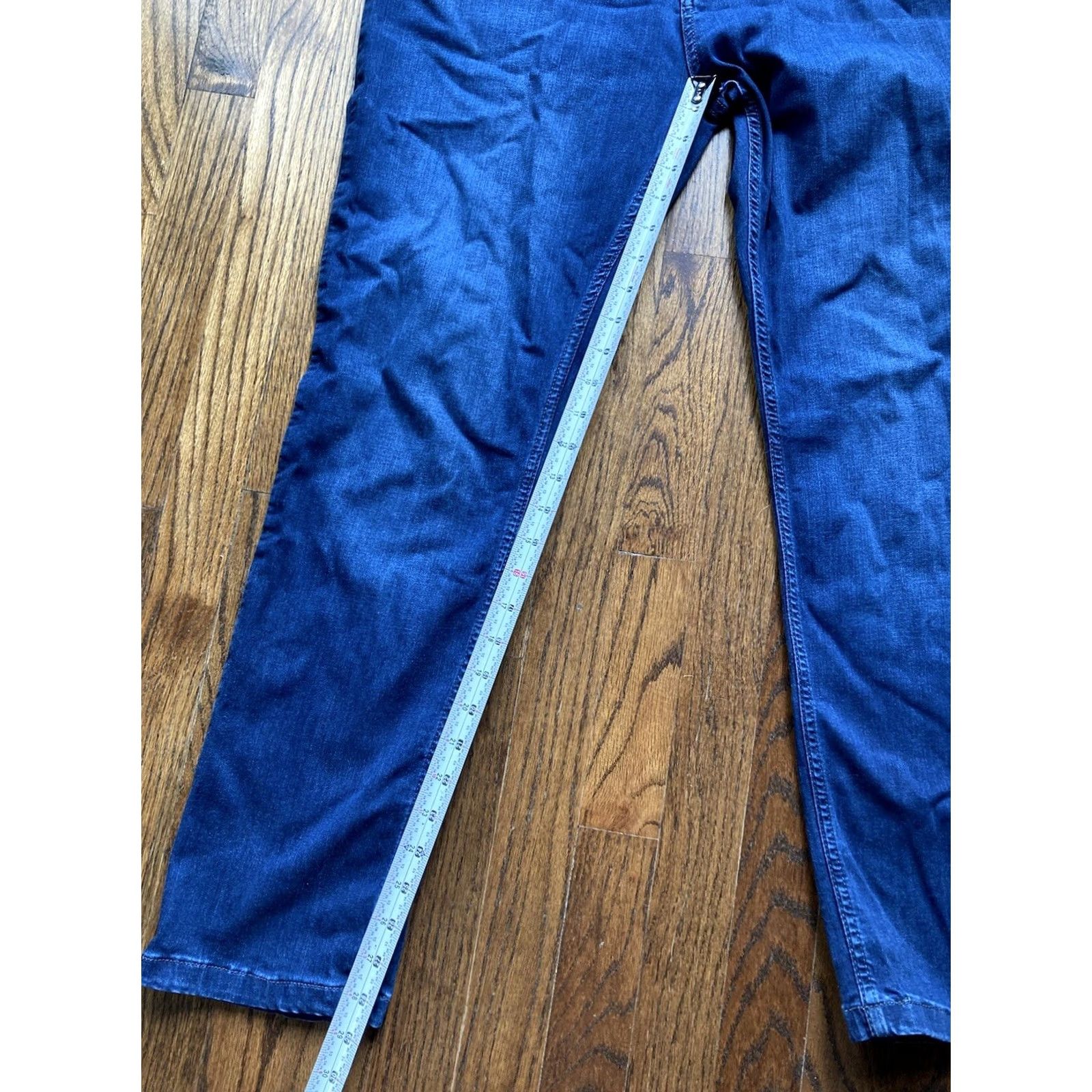 Vintage Mugsy Jeans Jeans Mens 35x29 Straight Denim Medium Blue Stretch 5-Pocket City Preppy Regular Mens Size US 38 / EU 54 - 4 Thumbnail