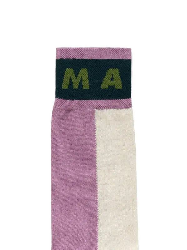 Marni o1w1db11125 Size: OS/Mid Calf Socks in Pink Size ONE SIZE - 2 Thumbnail