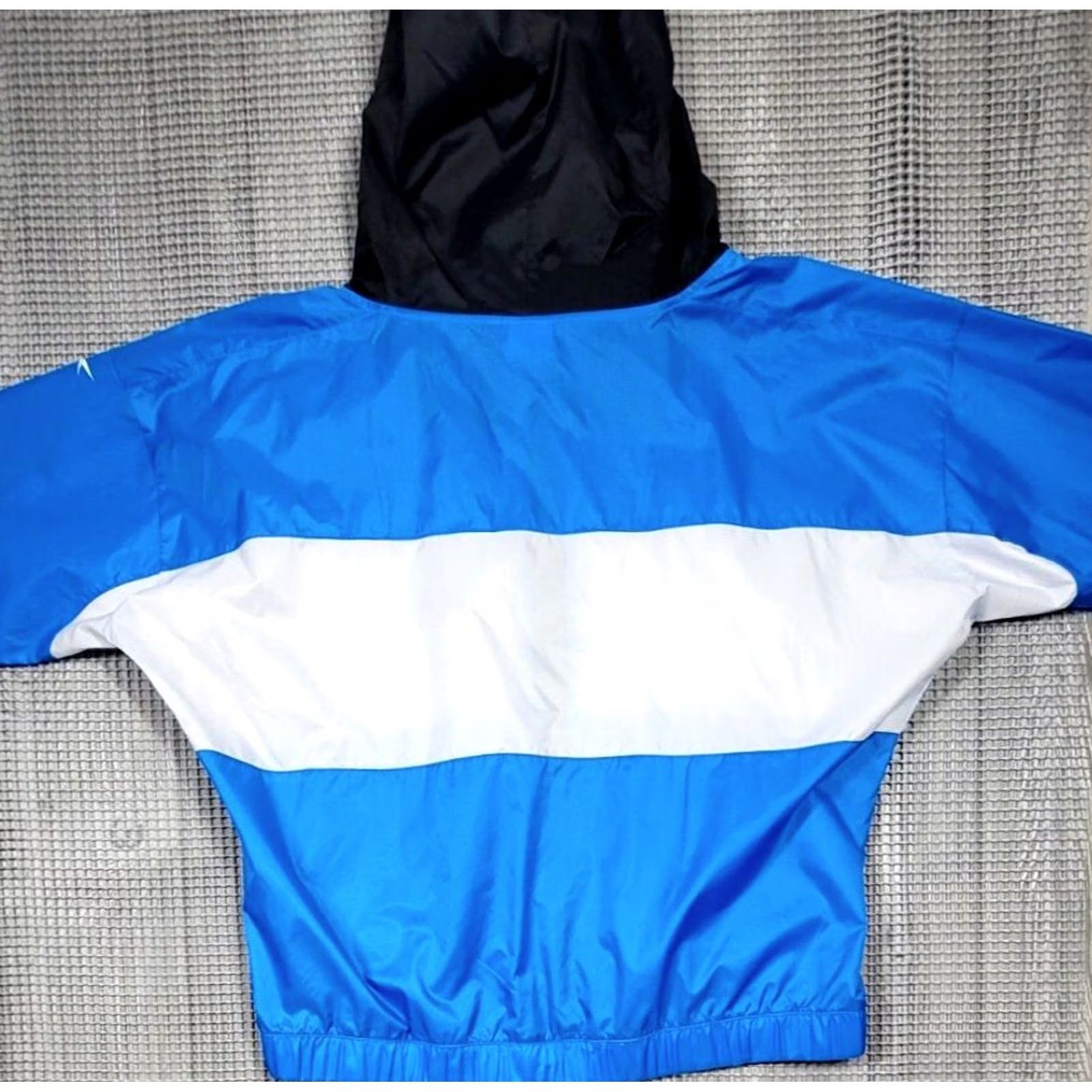 Reebok Reebok Womens Windbreaker Jacket Sz M Blue White Colorblock Jacket Size M / US 6-8 / IT 42-44 - 6 Thumbnail