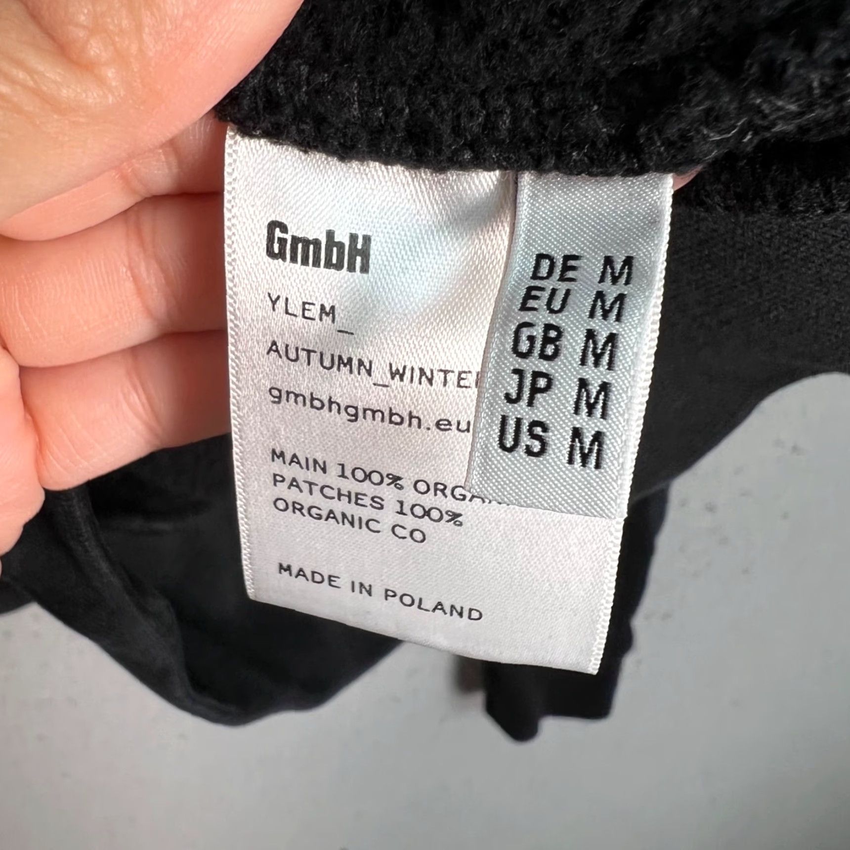 GmbH VINTAGE GmbH Womens Hoodie Pullover Activewear Medium Black Ribbed Cotton 90s Womens Size M / US 6-8 / IT 42-44 - 4 Thumbnail
