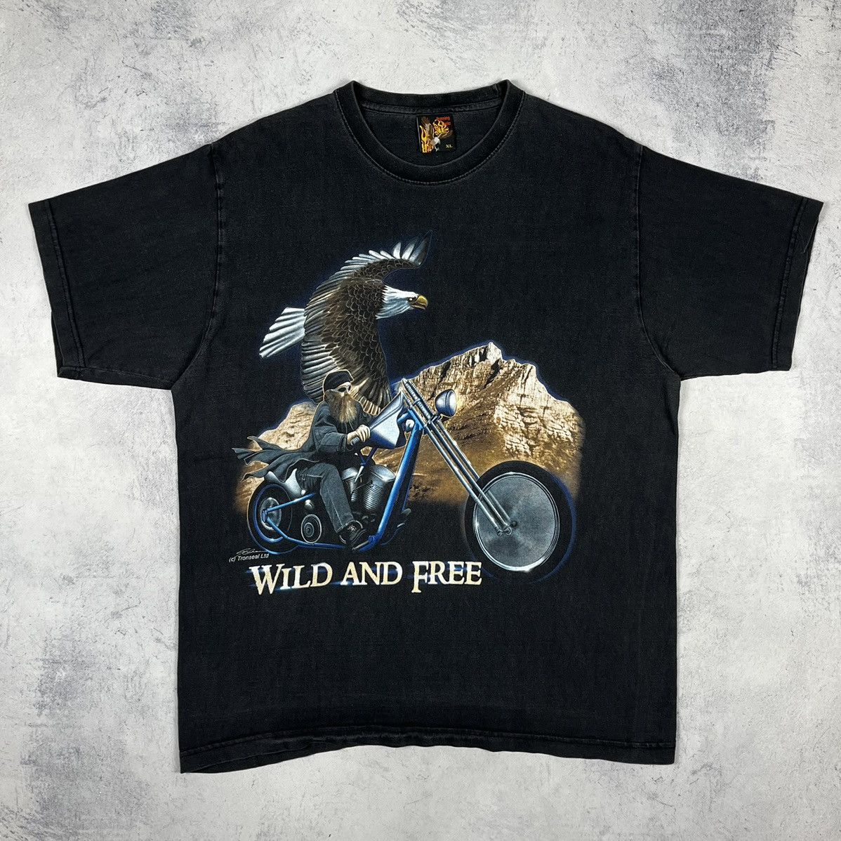 Harley Davidson Vintage Harley Davidson “Wild and Free” biker tee 90’s Size US XL / EU 56 / 4 - 2 Thumbnail