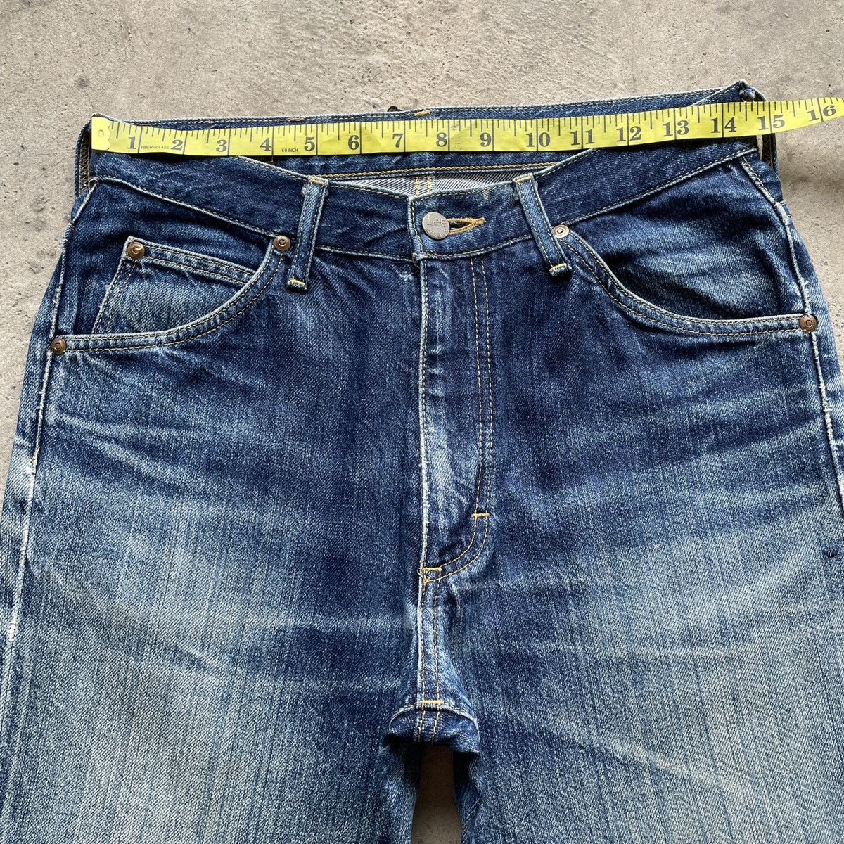 Japanese Brand Vintage Flare Lee Distressed Faded Jeans Denim Pants W29 Size US 29 - 5 Thumbnail