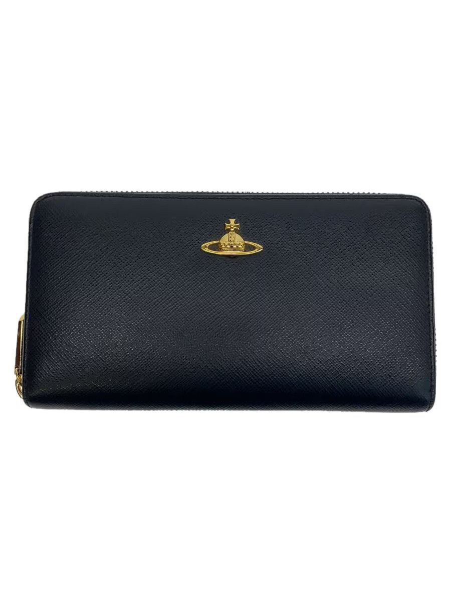 Vivienne Westwood Vivienne Westwood Plain Lthr Long Wallet Black Size ONE SIZE - 1 Thumbnail