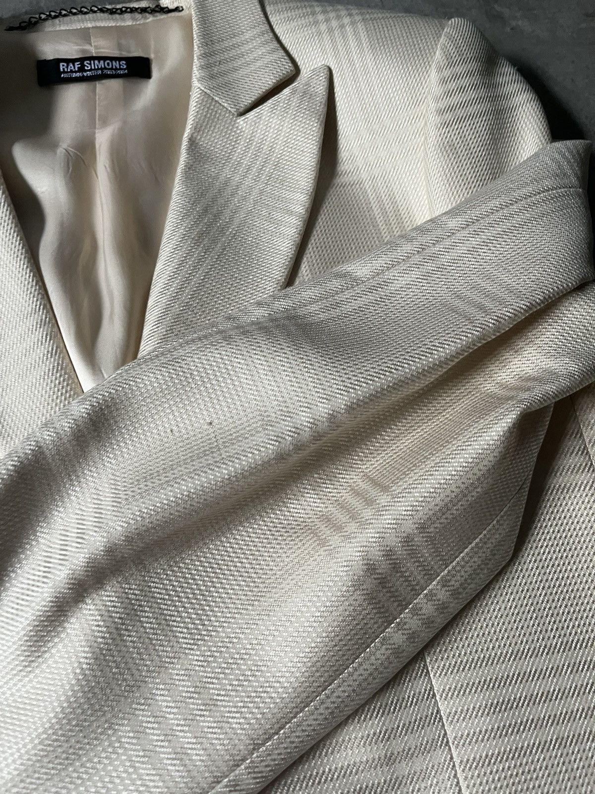 Raf Simons Raf Simons A/W 03-04 Beige blazer Size US L / EU 52-54 / 3 - 13 Thumbnail