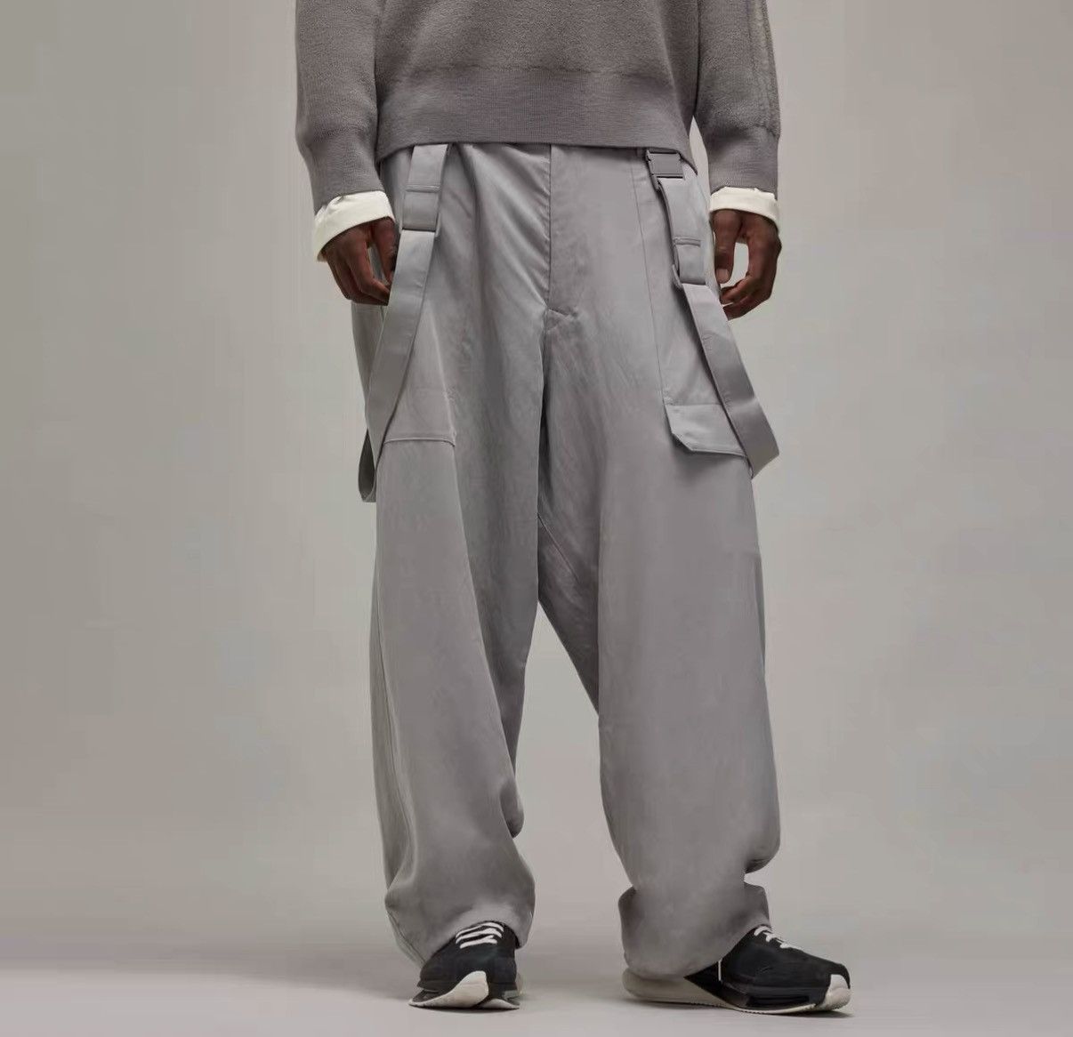 Y-3 Y-3 Adidas Yohji Yamamoto Wide-Leg Trousers J31 Size US 32 / EU 48 - 9 Thumbnail