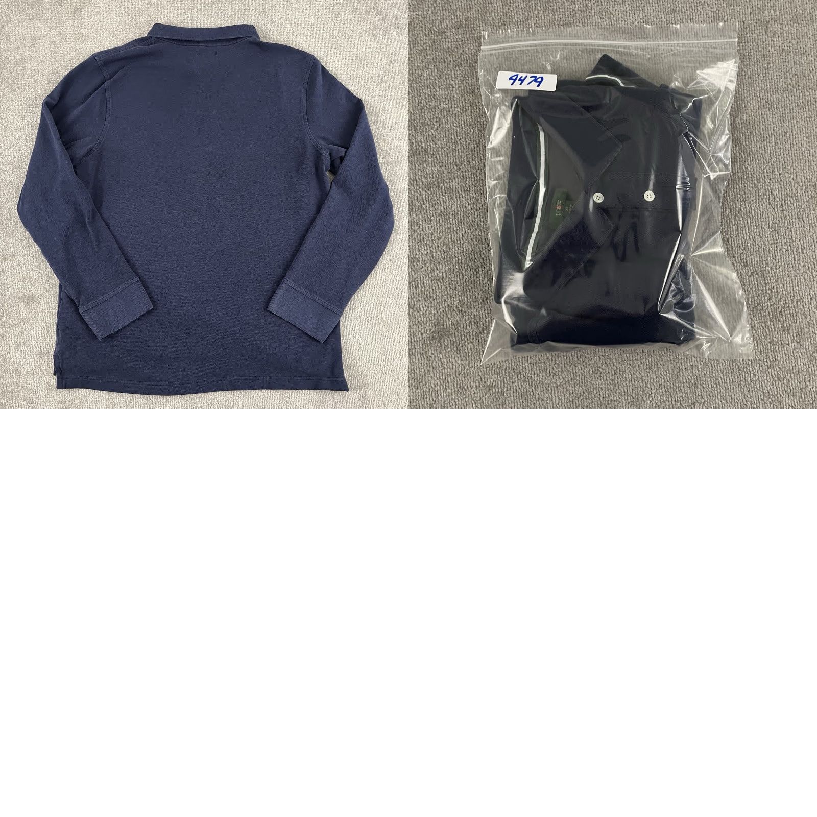 J.Crew J.CREW Polo Shirt XL Long Sleeve Collared Solid Blue Activewear Mens Size US XL / EU 56 / 4 - 8 Thumbnail