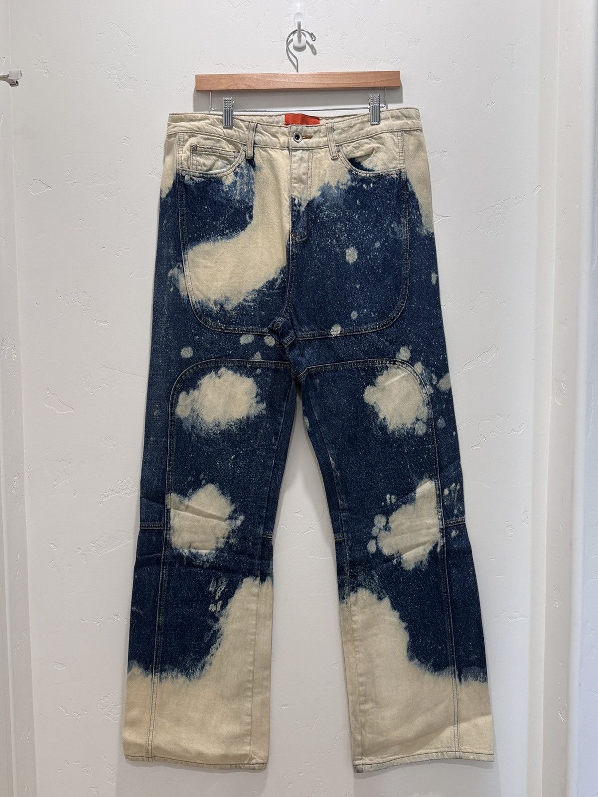 Who Decides War Who Decides War Bleached Signature Denim Indigo/White Size US 34 / EU 50 - 1 Thumbnail