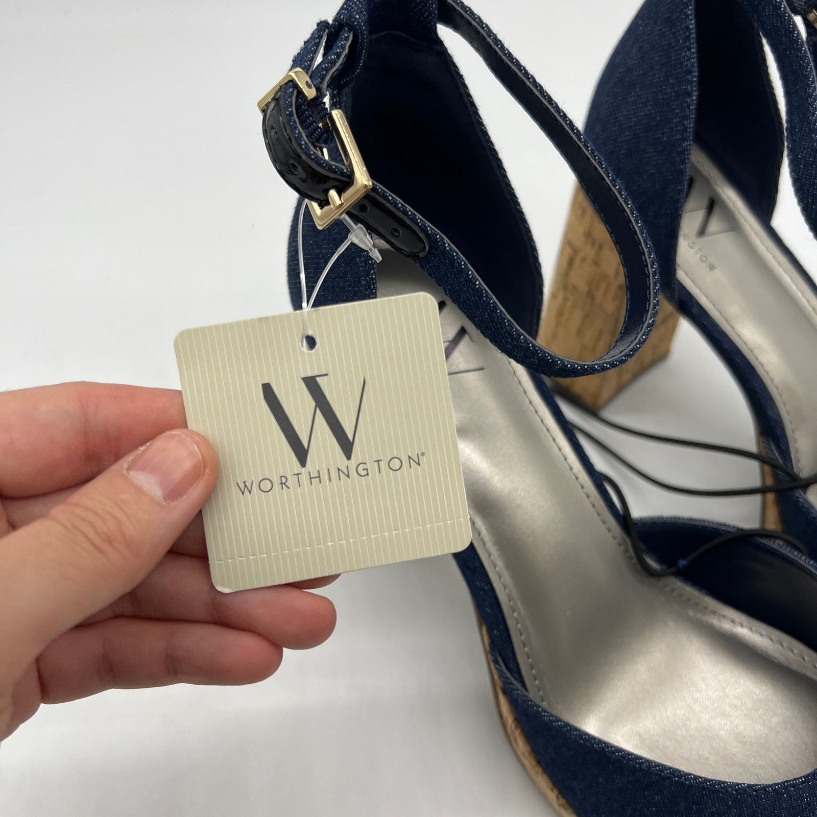 Other Worthington Womens Panama Block Heel Pumps 9.5 Size US 9.5 / IT 39.5 - 3 Thumbnail