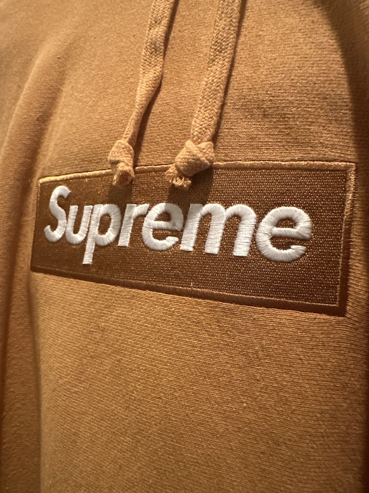 Supreme Supreme Box Logo Hoodie Men's Size Medium FW21 Mustard Size US XL / EU 56 / 4 - 3 Thumbnail