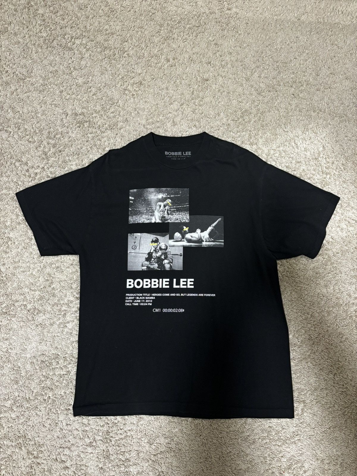 Vintage Kobe Bryant Tribute Tee Size US L / EU 52-54 / 3 - 1 Thumbnail