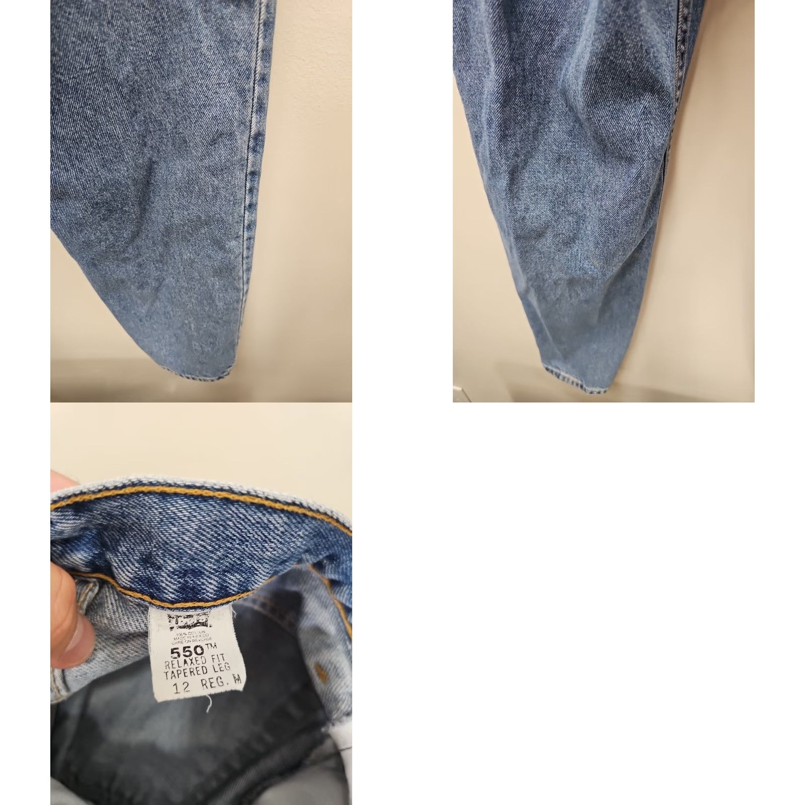 Levi's VINTAGE Levi’s 550 Denim Jeans Women’s Size 12 Regular Blue 5-Pocket Design 90s Size 34" / US 12 / IT 48 - 9 Thumbnail