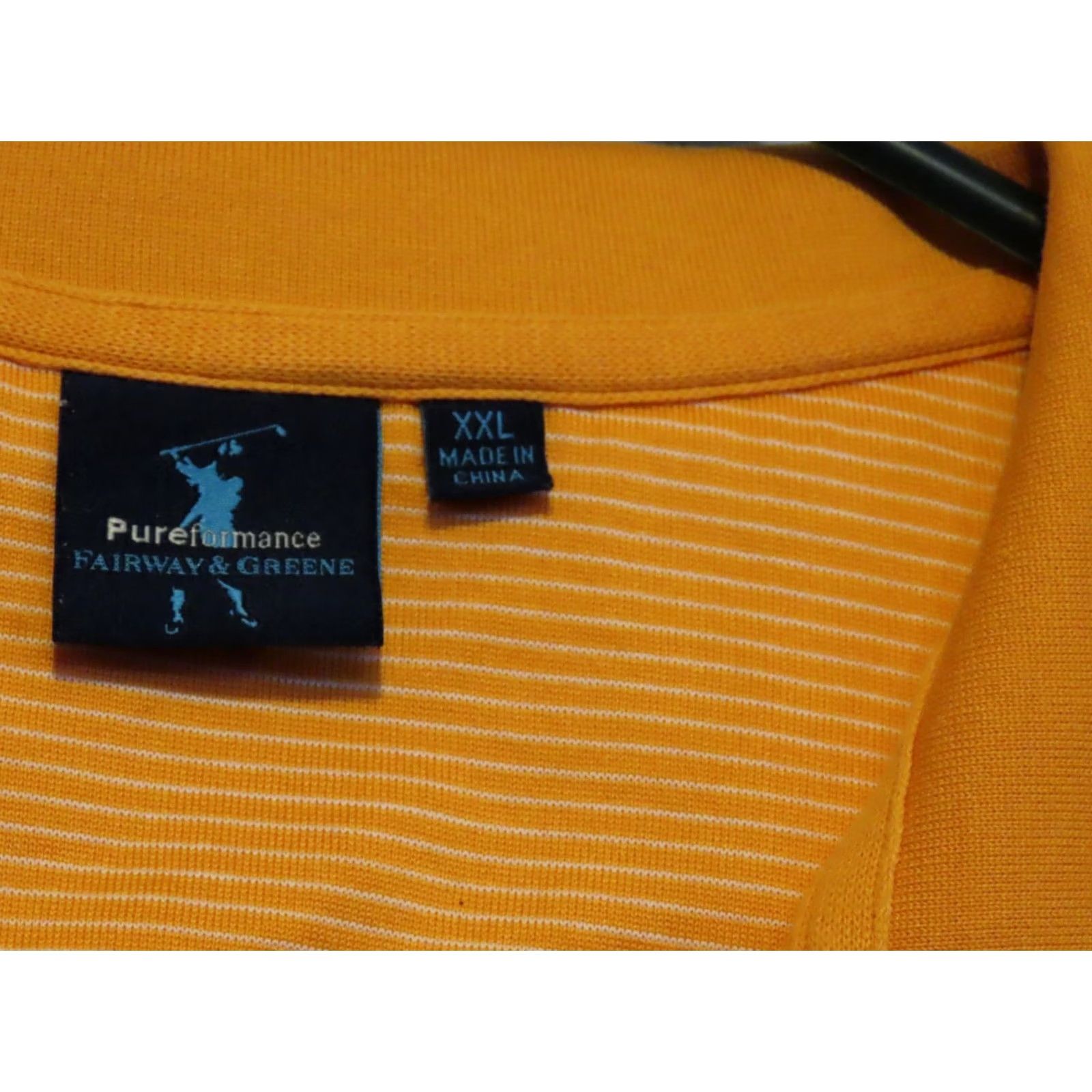 Vintage Fairway & Greene Shirt Mens 2XL Polo Orange Star Hills Golf Club Golf Shirt Polo Mens 2XL Orange Stars Breabable Easy Care Size US XXL / EU 58 / 5 - 5 Thumbnail