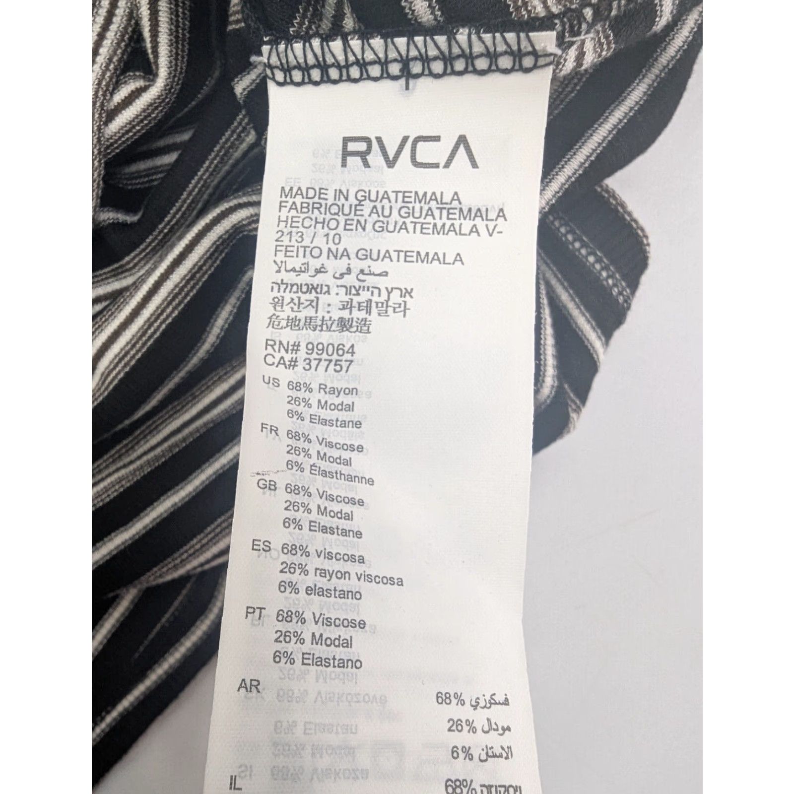 RVCA RVCA Women's Guarded Long Sleeve Henley Shirt L/12 Retro Skate School Size M / US 6-8 / IT 42-44 - 7 Thumbnail
