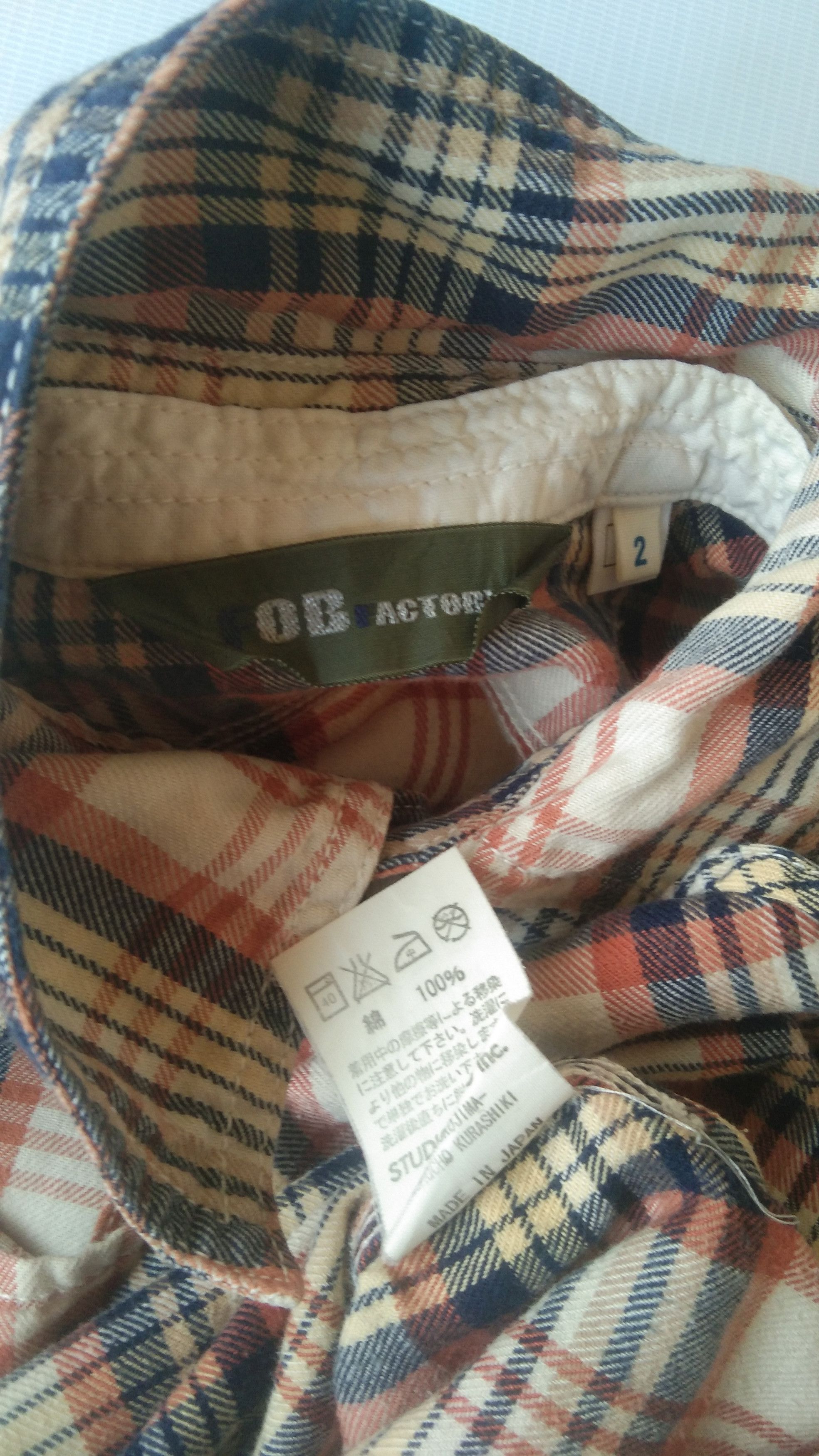 Japanese Brand FAB plaid button up shirt Size US M / EU 48-50 / 2 - 7 Thumbnail