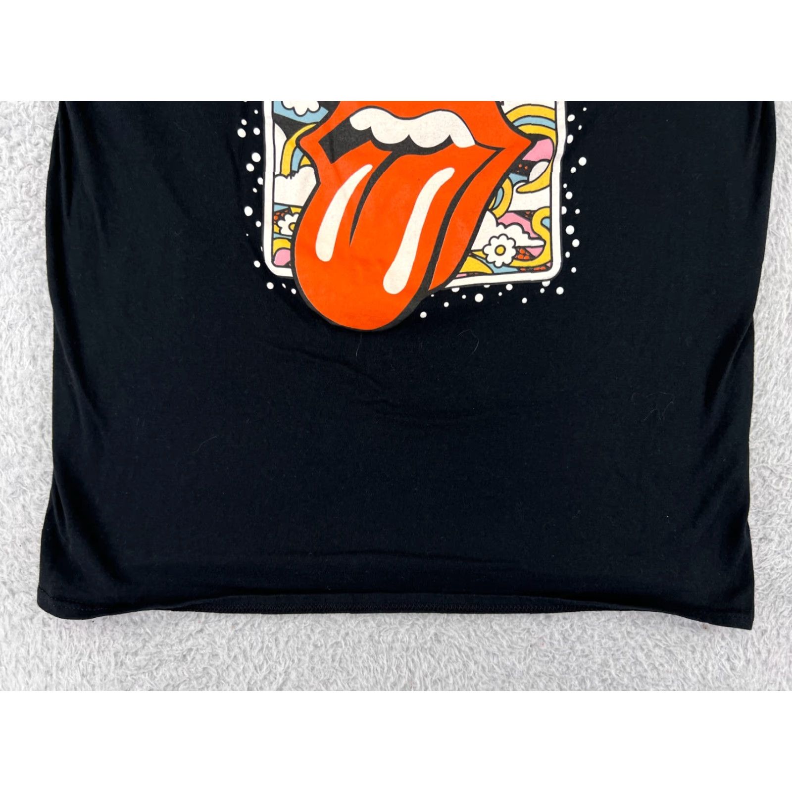 Vintage Rolling Stones Shirt Women Large Black 100% Cotton Short Sleeve Crew 2022 Size L / US 10 / IT 46 - 6 Thumbnail