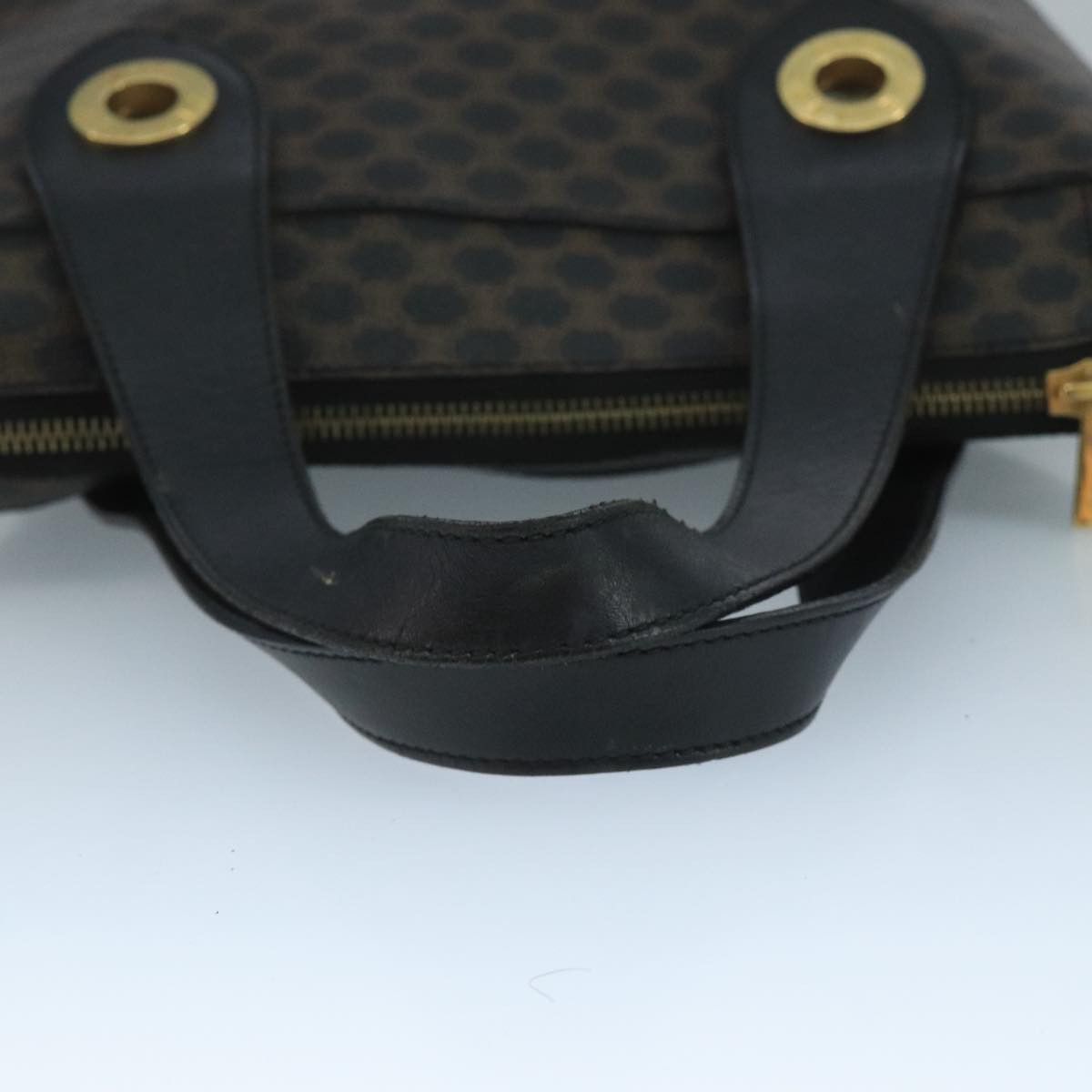 Celine CELINE Macadam Canvas Hand Bag Pvc Black Size ONE SIZE - 7 Thumbnail