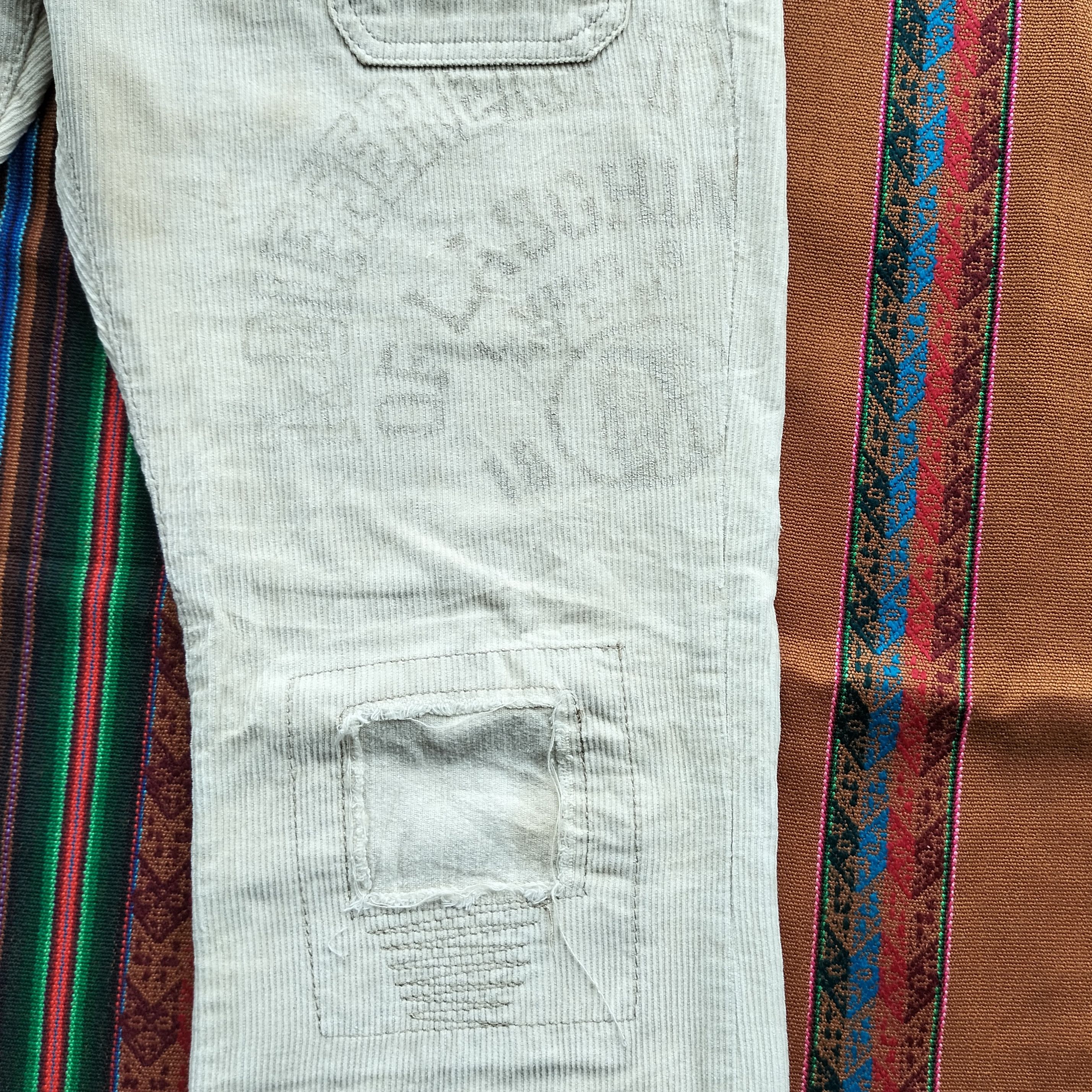 Hysteric Glamour Vintage Made in Heaven patchwork flare corduroy pants Size US 33 - 6 Thumbnail