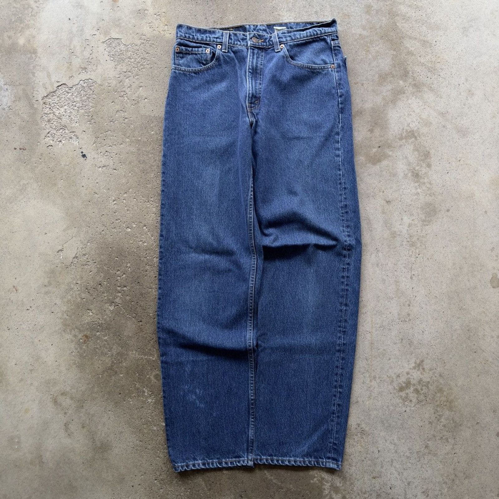 Vintage Vintage 90s Levi's 550 Made in USA Jeans Dark Wash Size US 33 - 2 Thumbnail
