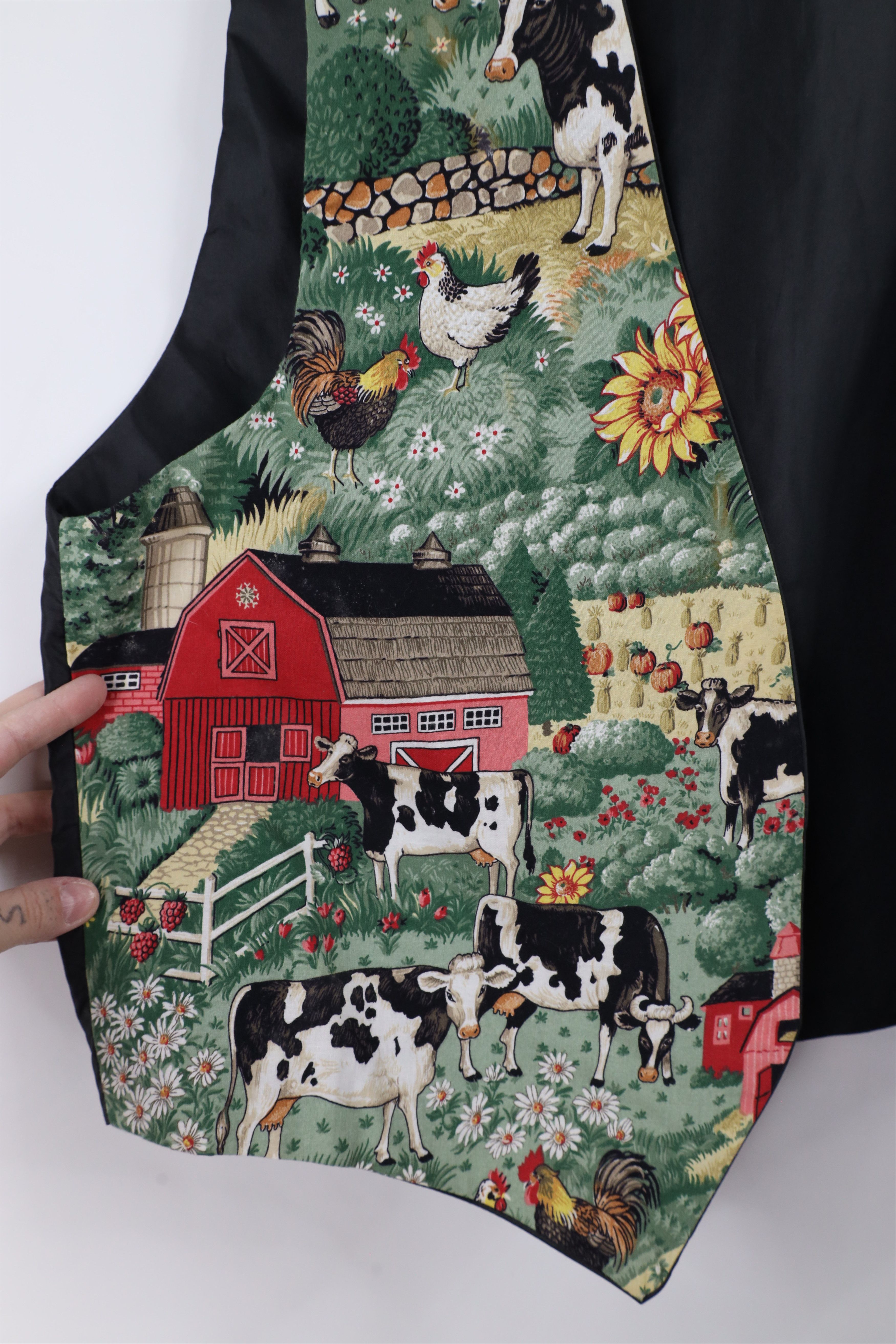 Vintage Vintage 90s Country Primitive Animal All Over Print Vest Size L / US 10 / IT 46 - 4 Thumbnail