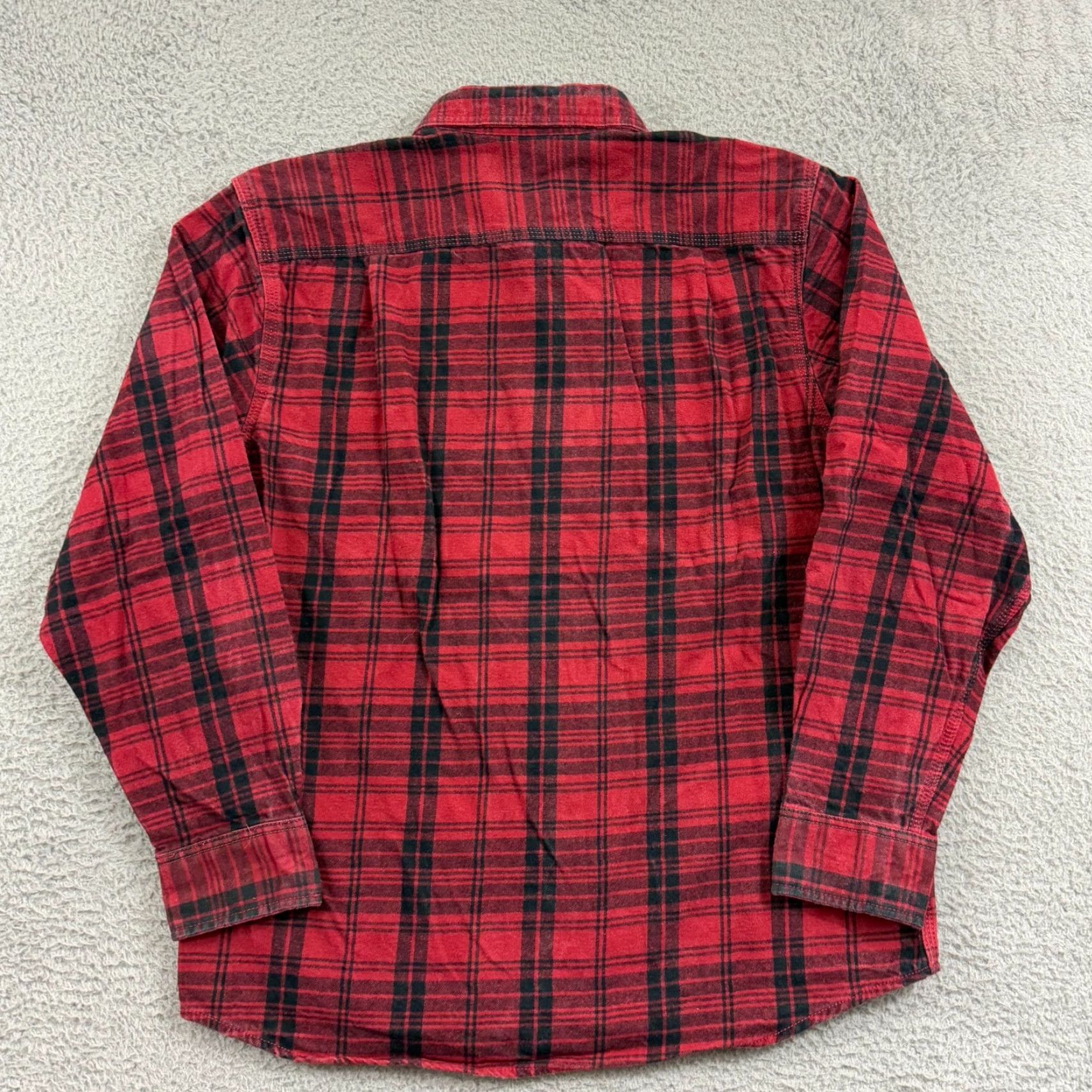 Vintage Ridgecut Shirt Mens Large Red Plaid Long Sleeve Button Up Rugged Outdoors Work Size US L / EU 52-54 / 3 - 2 Thumbnail
