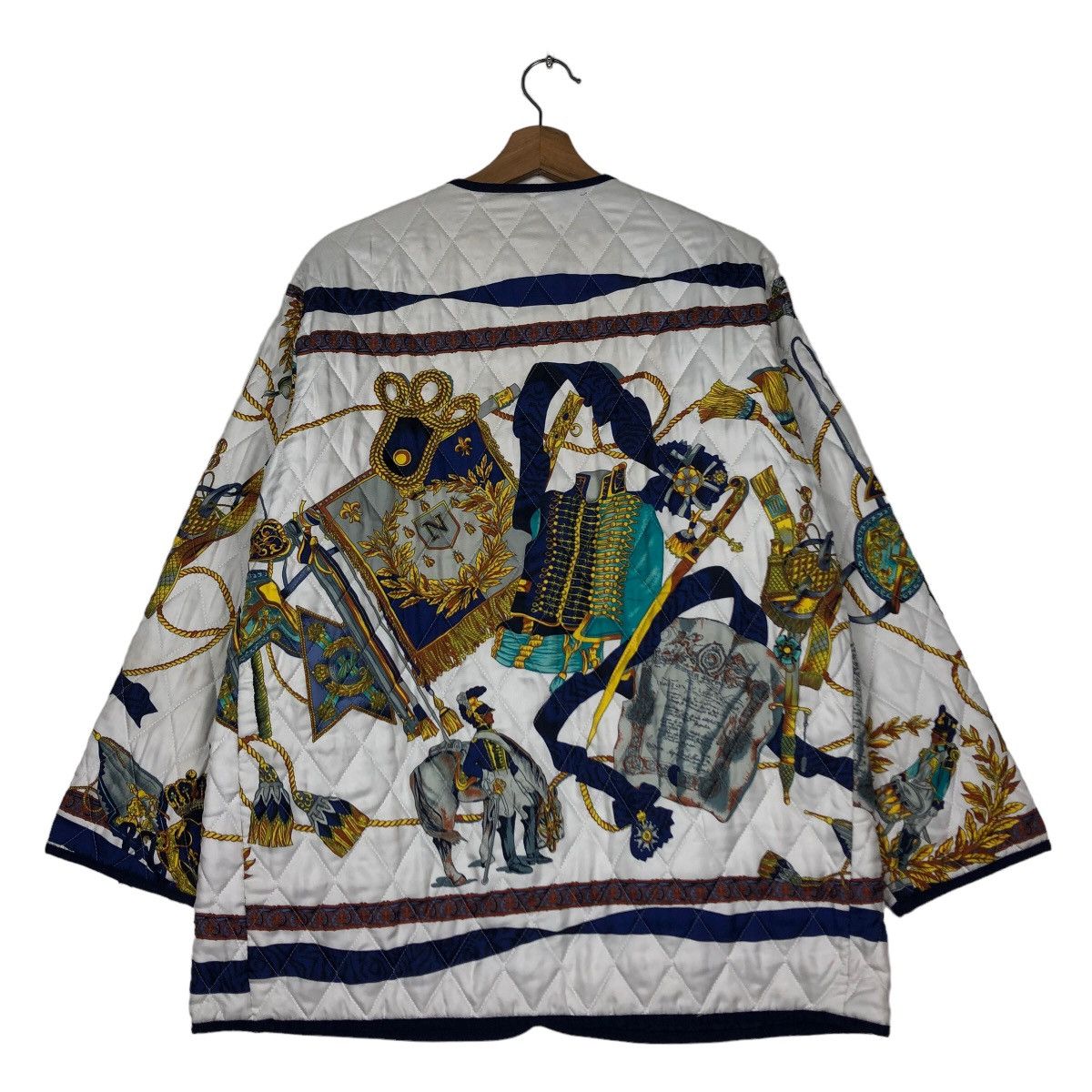 Japanese Brand 🔥Vintage Heavy Art Design Quilted Jacket Motomachi Japan Size US M / EU 48-50 / 2 - 9 Thumbnail
