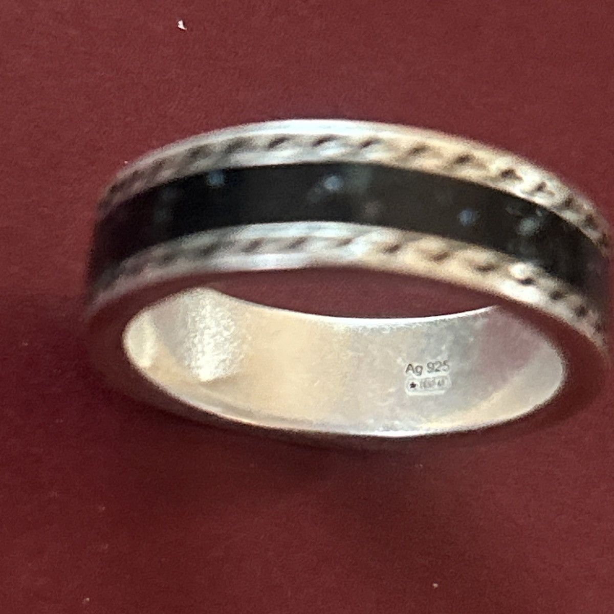 Gucci Gucci GG Sterling Silver Enamel Ring AG 925 645573 Size ONE SIZE - 4 Thumbnail