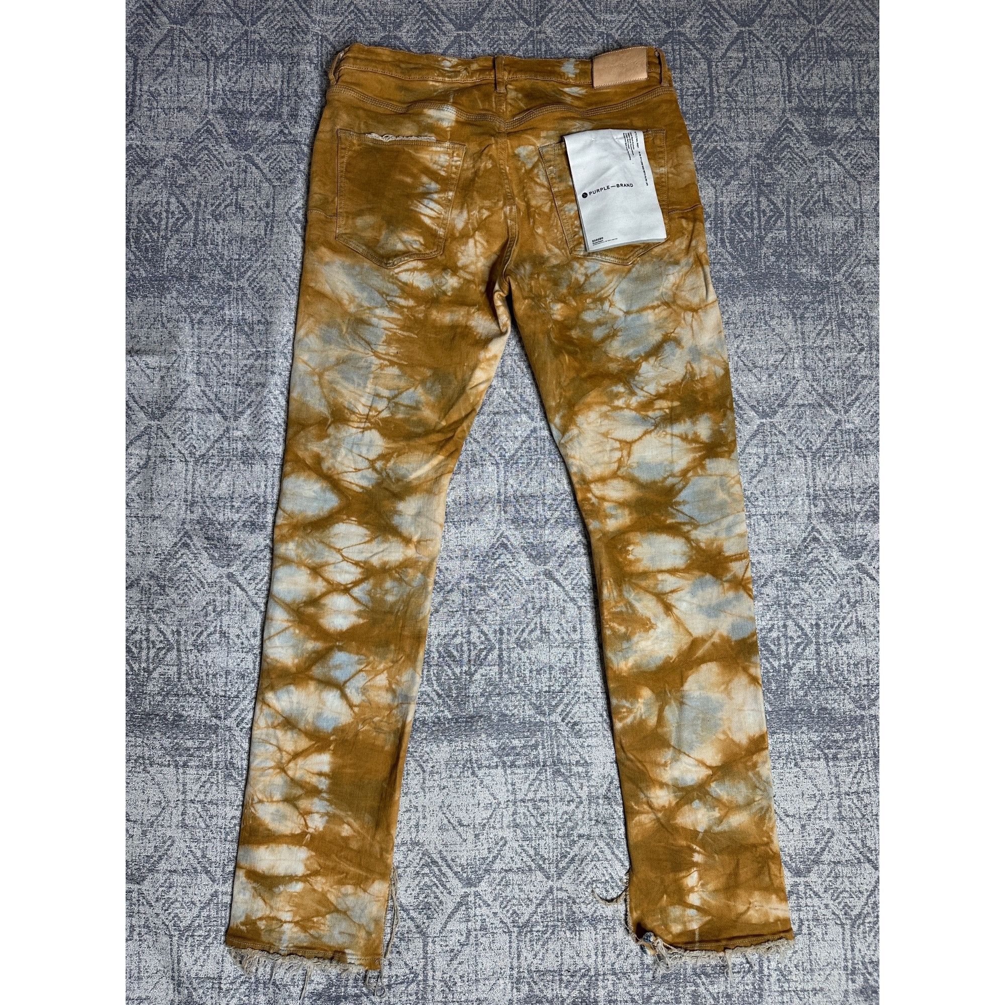 Purple Brand Purple Brand Split Distressed Hem tie-dye print skinny jeans Size US 36 / EU 52 - 9 Thumbnail