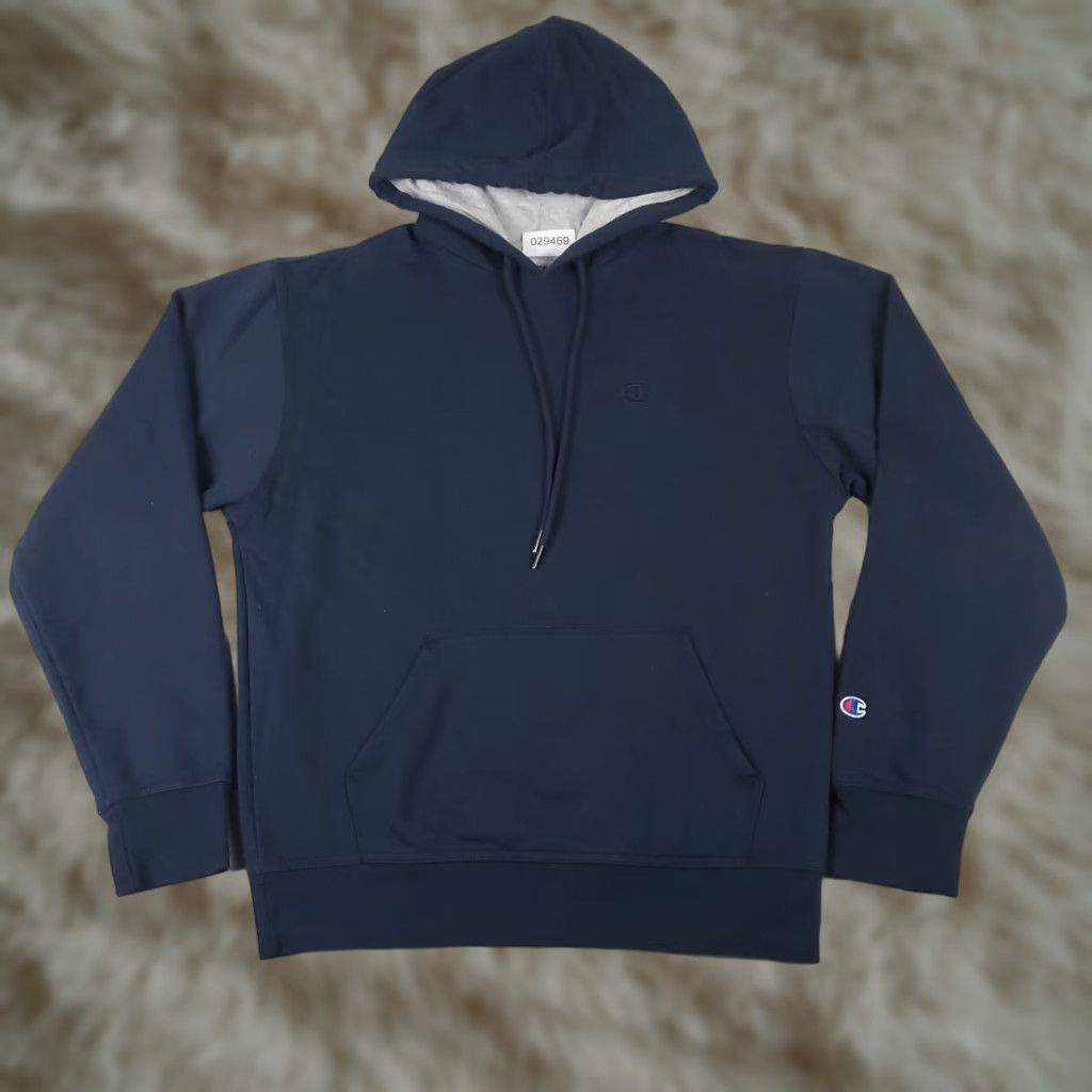Champion Champion Hoodie Mens Medium Blue Pullover Casual Sweatshirt Mock Neck Size US M / EU 48-50 / 2 - 1 Thumbnail