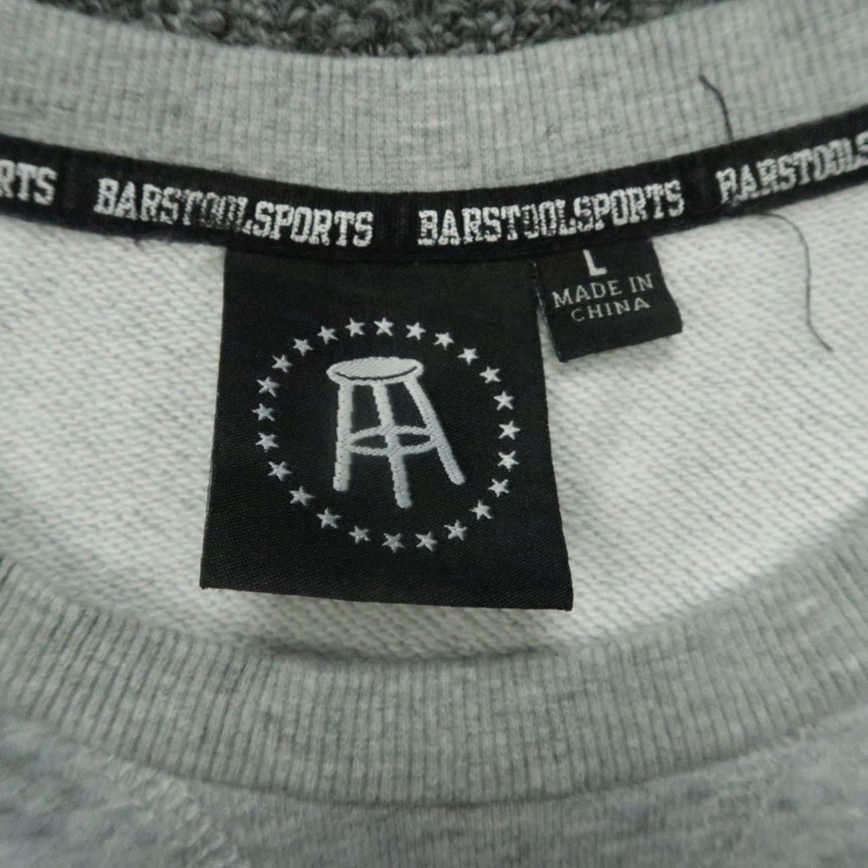 Vintage Barstool Sports Sweatshirt Mens Large Gray Pullover Crew Long Sleeve Shirt Size US L / EU 52-54 / 3 - 3 Thumbnail