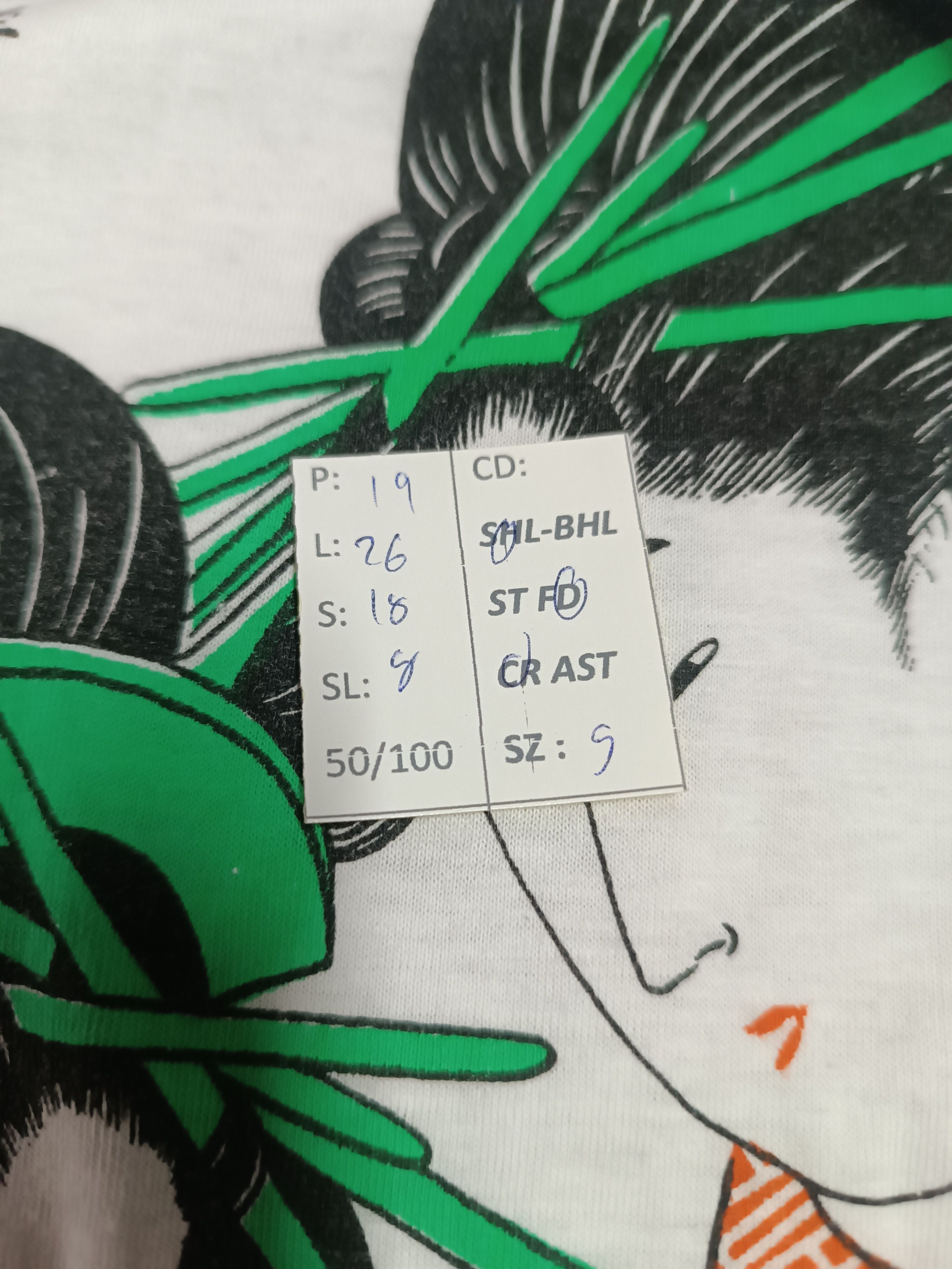 Japanese Brand VINTAGE 90'S GEISHA ARTWORK VERY RARE SUKAJAN JAPAN TEE Size US S / EU 44-46 / 1 - 22 Thumbnail