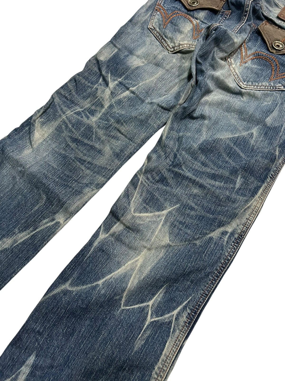 Edwin × If Six Was Nine × Kapital Rare Edwin Blue Trip Mud Wash Denim Jeans☠️☠️ Size US 31 - 5 Thumbnail